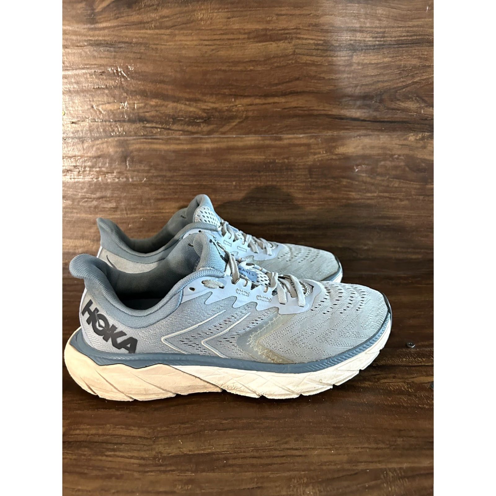 Vintage Hoka One One Arahi 5 Womens Blue Fog Provincial Blue 9.5 B Sneaker Athletic Cross Training Gym Running Shoes Women Size US 10 / IT 40 - 6 Thumbnail