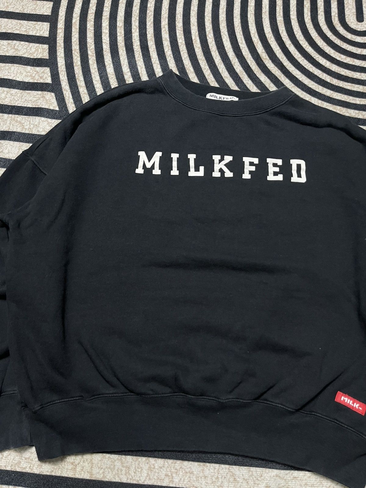 Japanese Brand 00s MILK-FED SPELLOUT CREWNECK BOXY STYLE Size US M / EU 48-50 / 2 - 4 Thumbnail