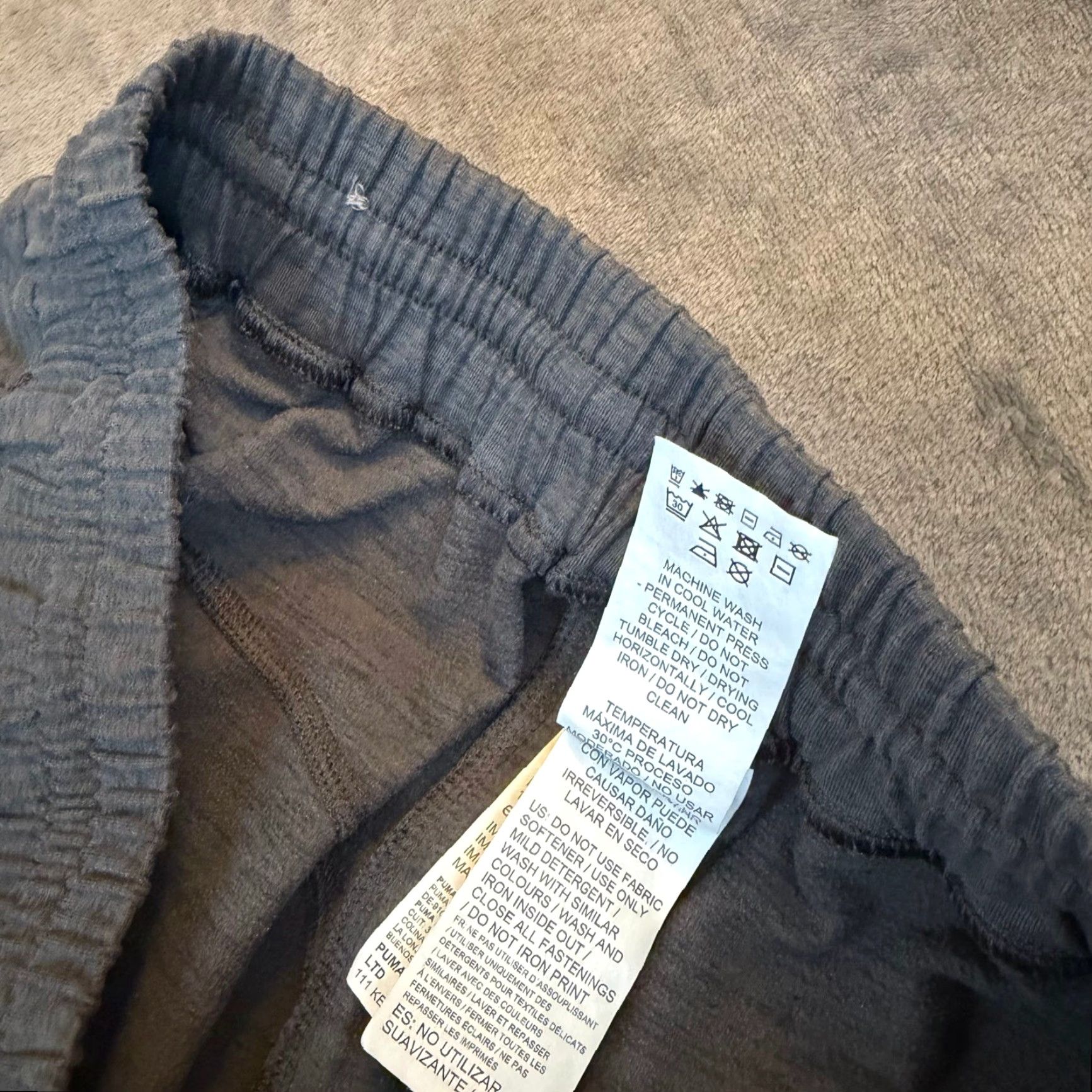 Puma PUMA Cloudspun Mens XL Training Pants Gray Heather Joggers Zipper Pockets Size US 36 / EU 52 - 7 Thumbnail