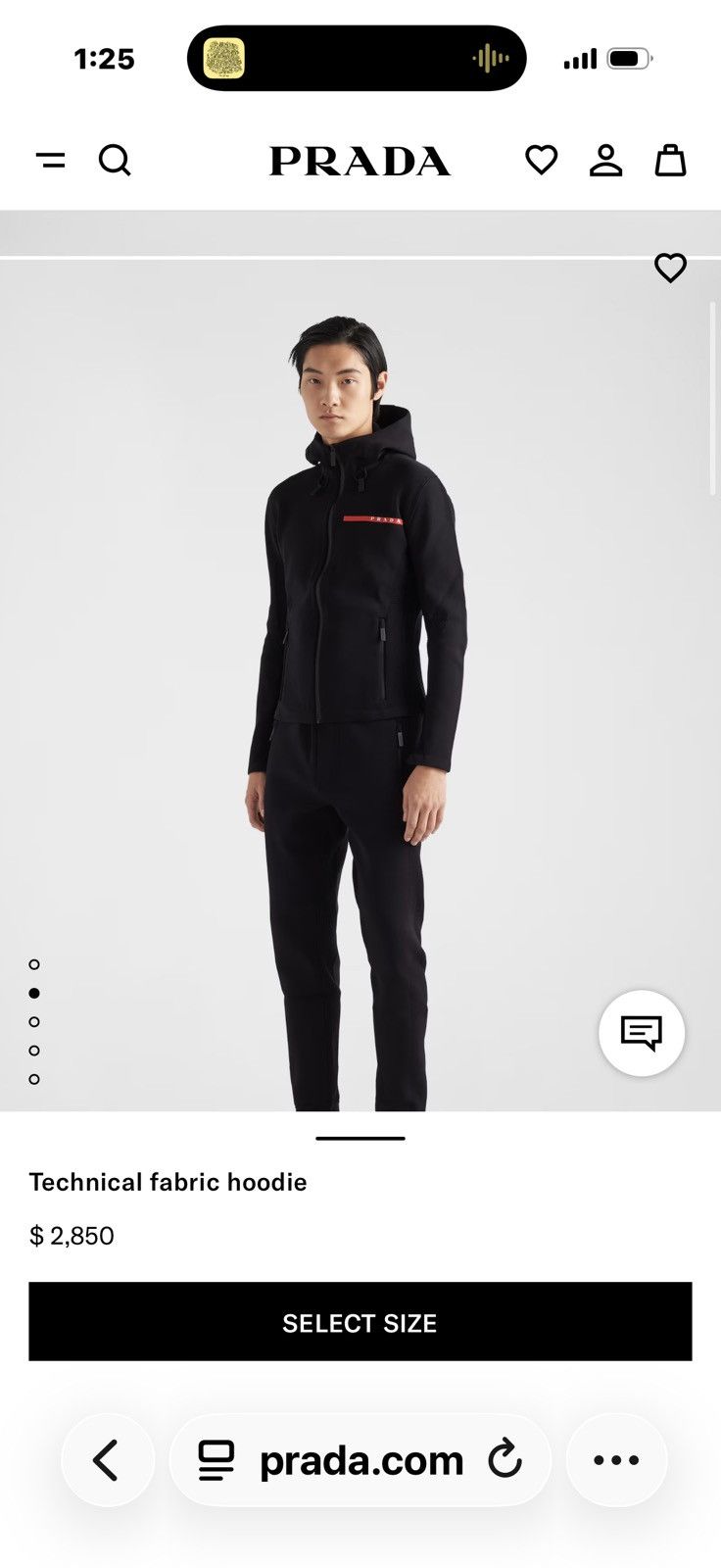 Prada Prada Linea Rosa Tech Fleece Size US M / EU 48-50 / 2 - 10 Thumbnail