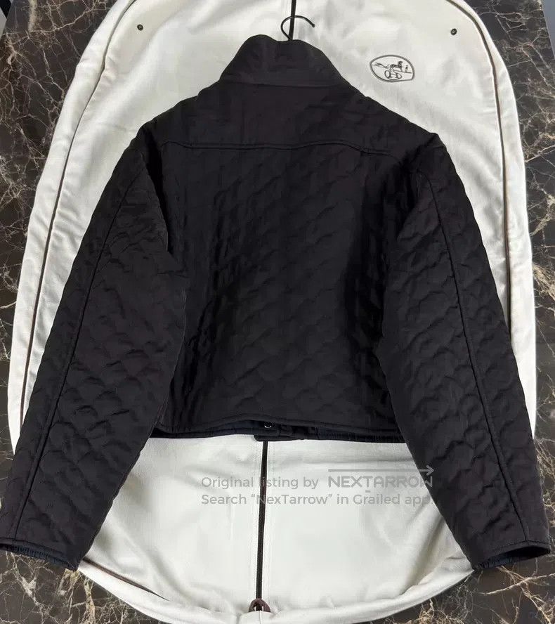 Hermes Hermes Women's Dark Brown Quilted Insulated Jacket Size XS / US 0-2 / IT 36-38 - 3 Thumbnail
