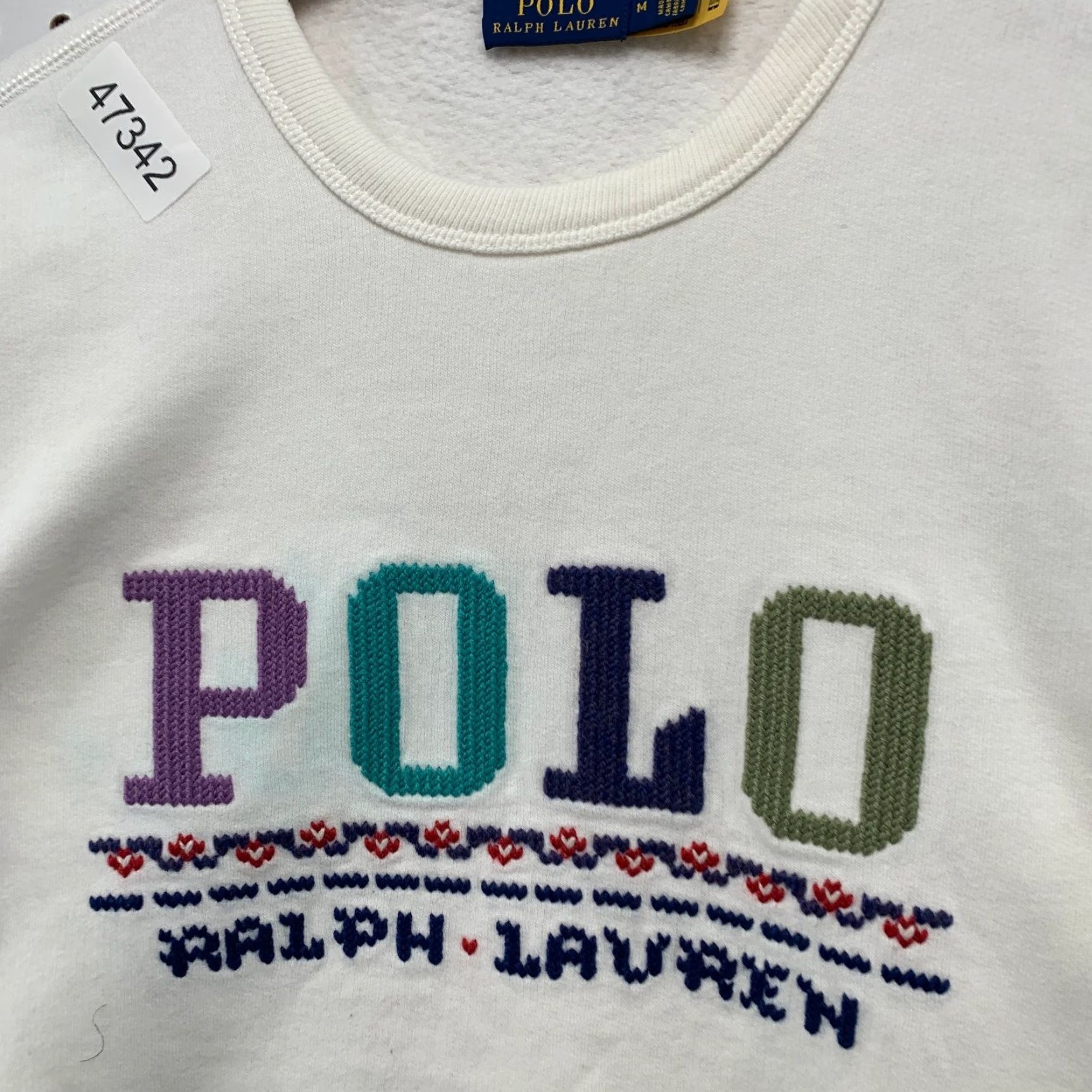 Polo Ralph Lauren Polo Ralph Lauren Sweatshirt Womens Medium Embroidered Spellout Fleece Crewneck Size M / US 6-8 / IT 42-44 - 6 Thumbnail