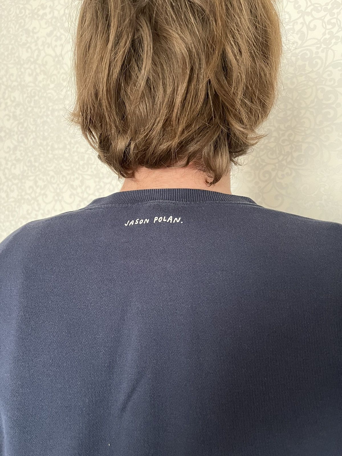 Designer × Uniqlo Uniqlo x Jason Polan Navy Crewneck Printed Sweatshirt Size US XL / EU 56 / 4 - 9 Thumbnail