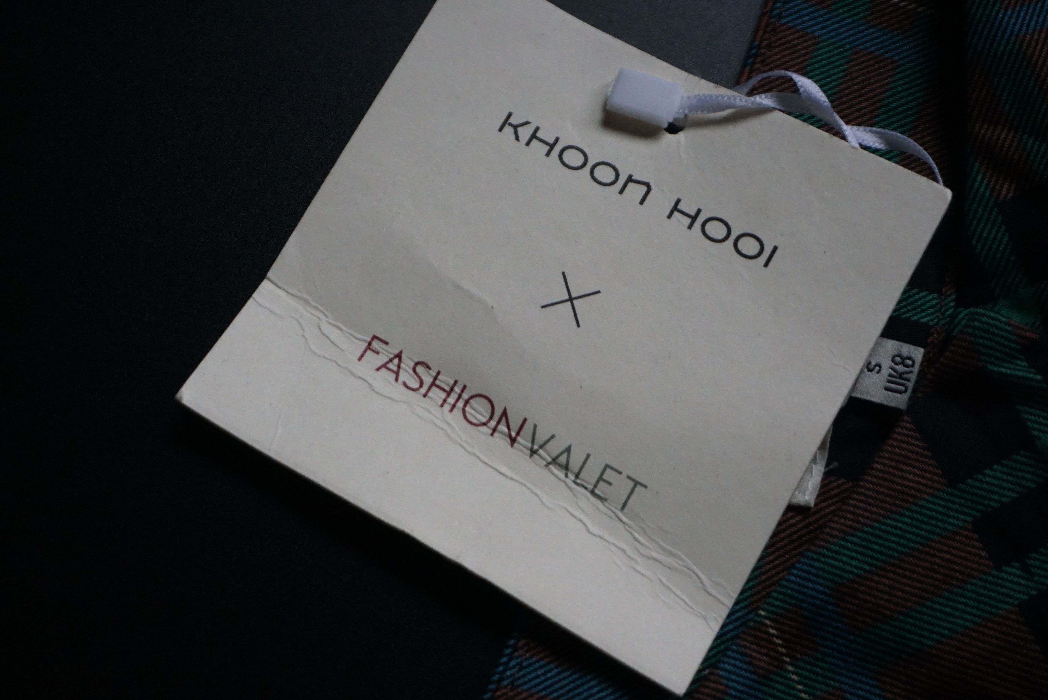Designer KHOON HOOI UK 8 36 S checked trousers palazzo pants Size 27" / US 4 / IT 40 - 20 Thumbnail