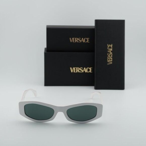 Versace Versace VE4487 314/87 Sunglasses White Rectangle Frame, Grey Size ONE SIZE - 10 Thumbnail