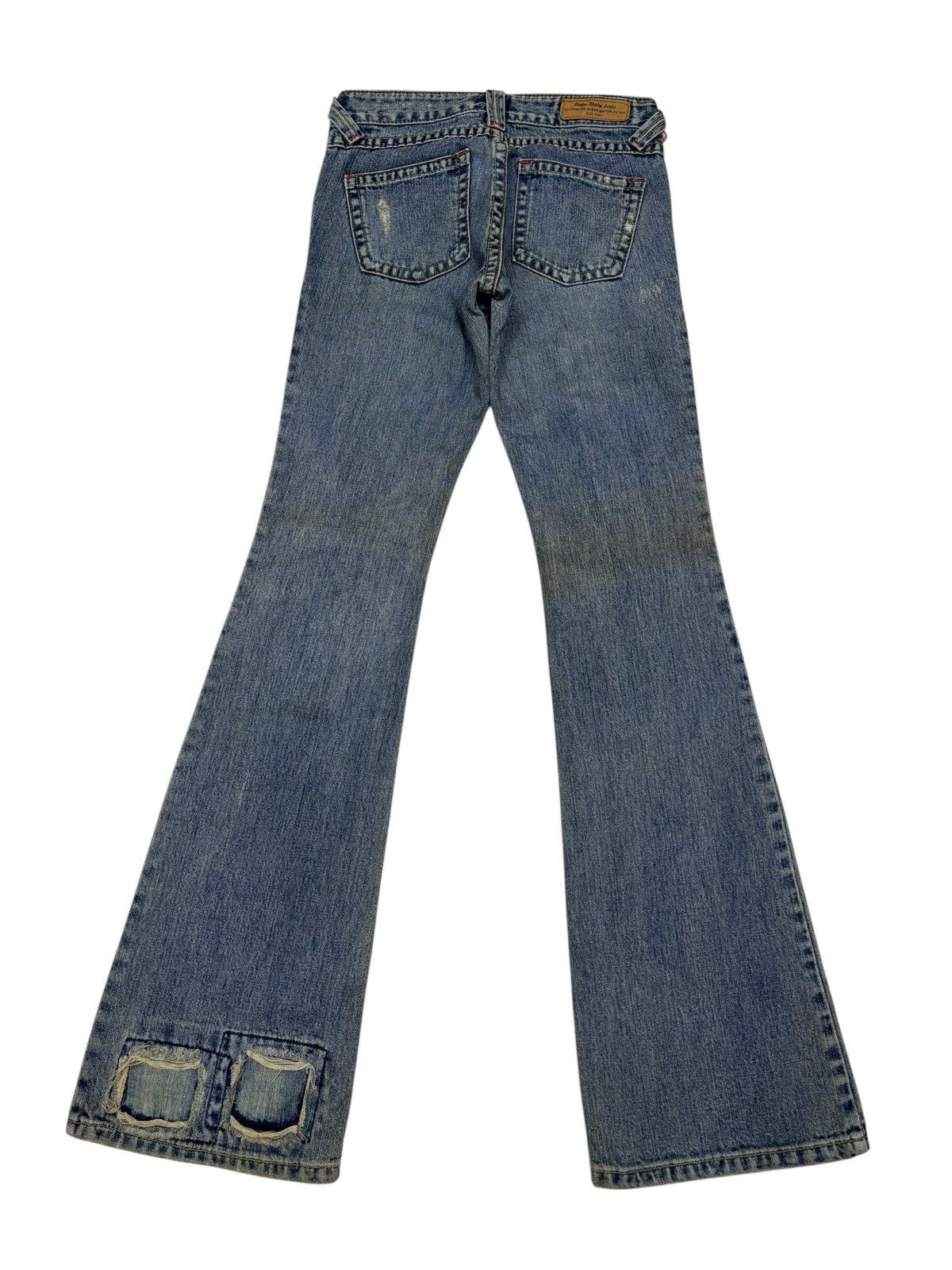 If Six Was Nine Flare Jeans Japanese Shake Shake Mud Wash Distressed Denim Size 26" / US 2 / IT 38 - 9 Thumbnail