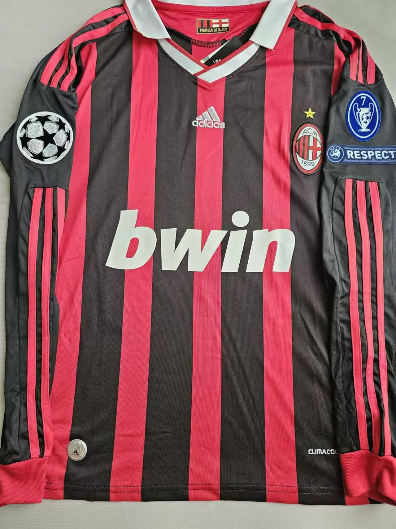 Other 2008 09 AC Milan 80 Ronaldinho Jersey Size US XL / EU 56 / 4 - 2 Thumbnail