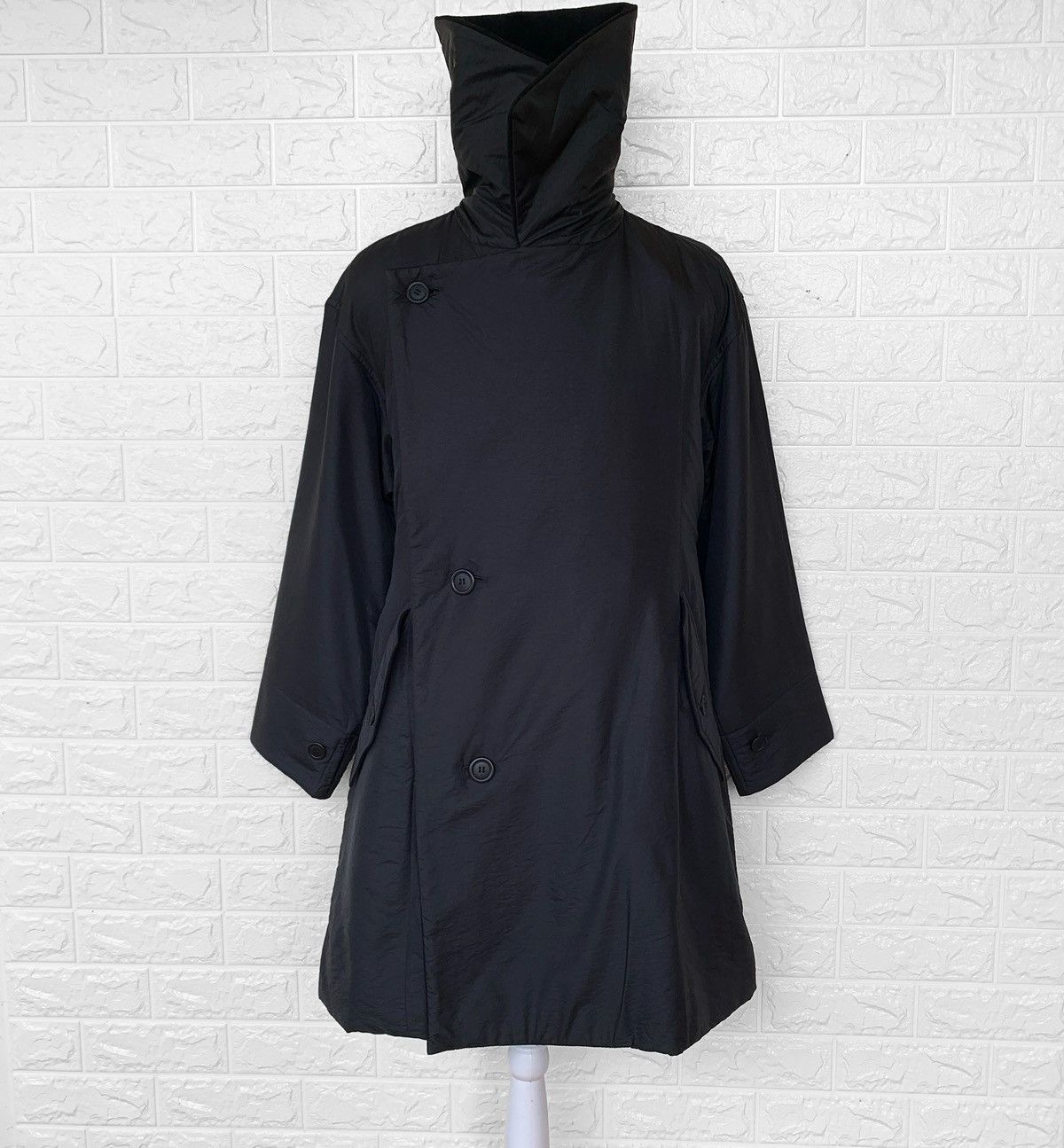 Issey Miyake Issey Miyake Windcoat Nylon Reversible Long Jacket Size US L / EU 52-54 / 3 - 6 Thumbnail