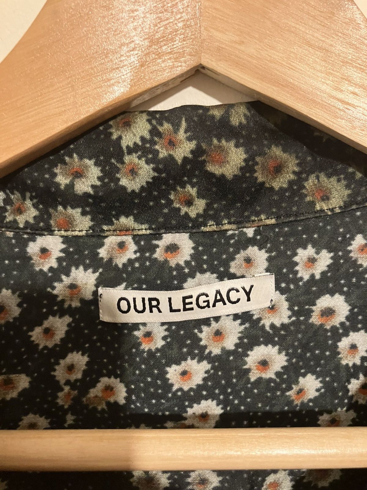 Our Legacy Floral print silk/cotton shirt Size US M / EU 48-50 / 2 - 3 Thumbnail