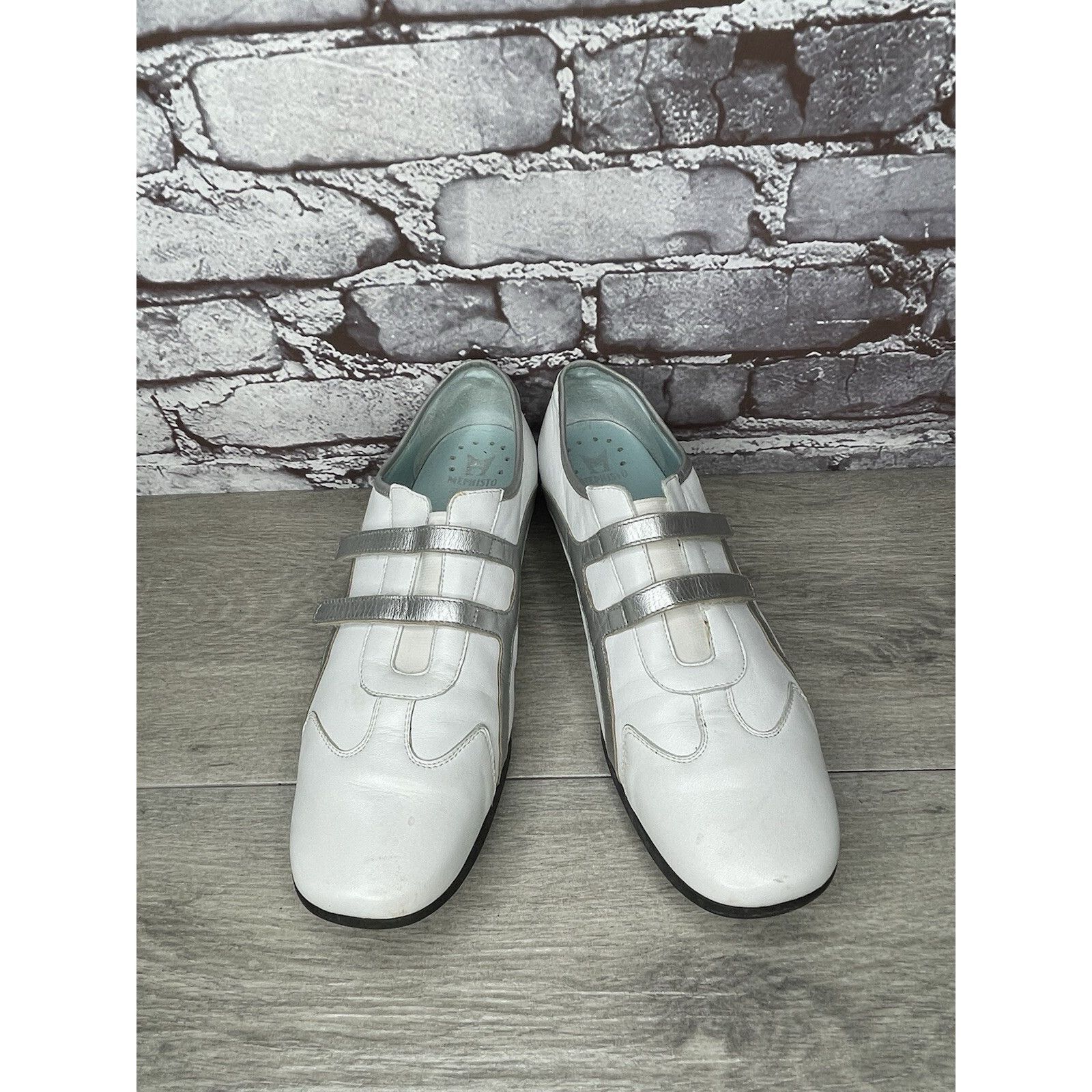 Mephisto Mephisto Cool Air White Leather Strap Driving Loafers Shoes Size US 10 / IT 40 - 2 Thumbnail