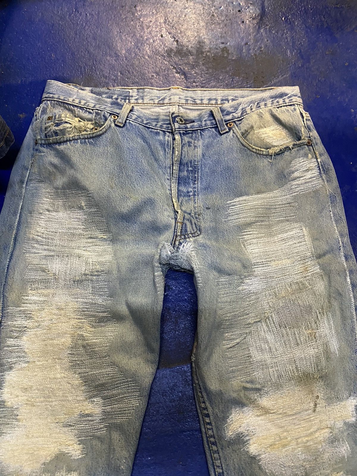 Levi's × Levi's Vintage Clothing × Vintage Levis vintage USA 🇺🇸 distressed Size US 35 - 3 Thumbnail
