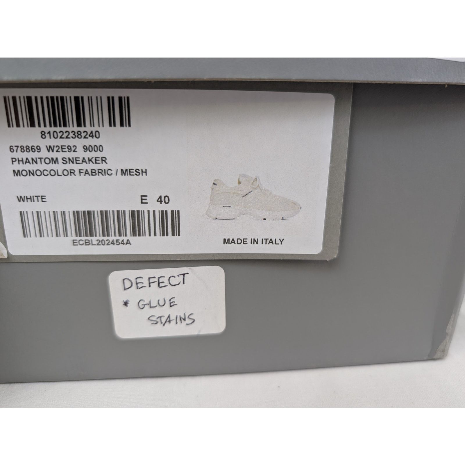 Balenciaga o1rshd1 Phantom Sneakers in White Size US 7 / EU 40 - 17 Thumbnail
