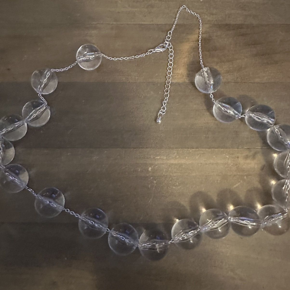 Other Chunky clear ball bead necklace Size ONE SIZE - 2 Thumbnail