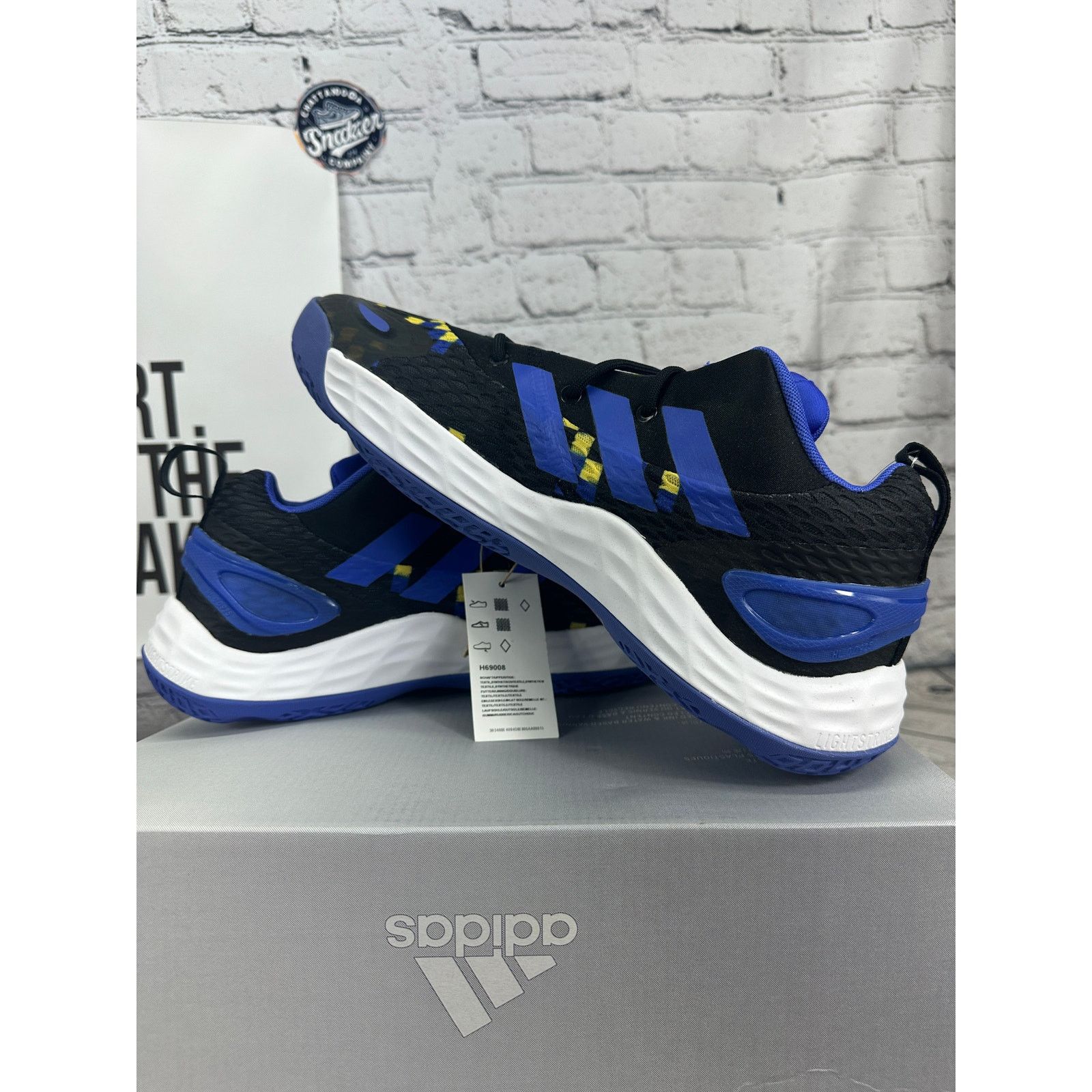Adidas Adidas Exhibit A Low Basketball Shoes Mens 11 Blue Black Size US 11 / EU 44 - 6 Thumbnail