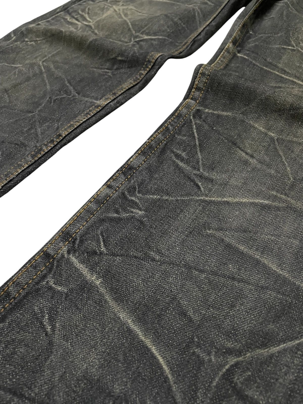 Le Grande Bleu (L.G.B.) Nylaus Japan Double Waist Wrinkled Whisker Faded Wash Jeans Size US 30 / EU 46 - 9 Thumbnail