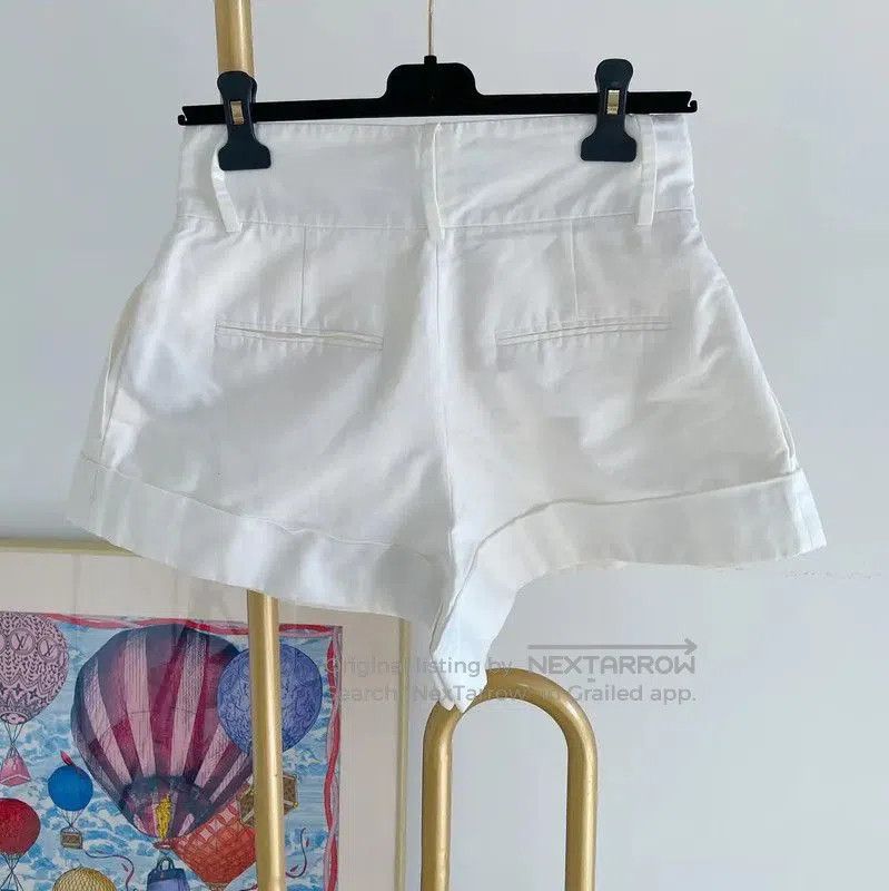 Valentino Valentino White Cotton Women's Shorts . Size 30" / US 8 / IT 44 - 2 Thumbnail