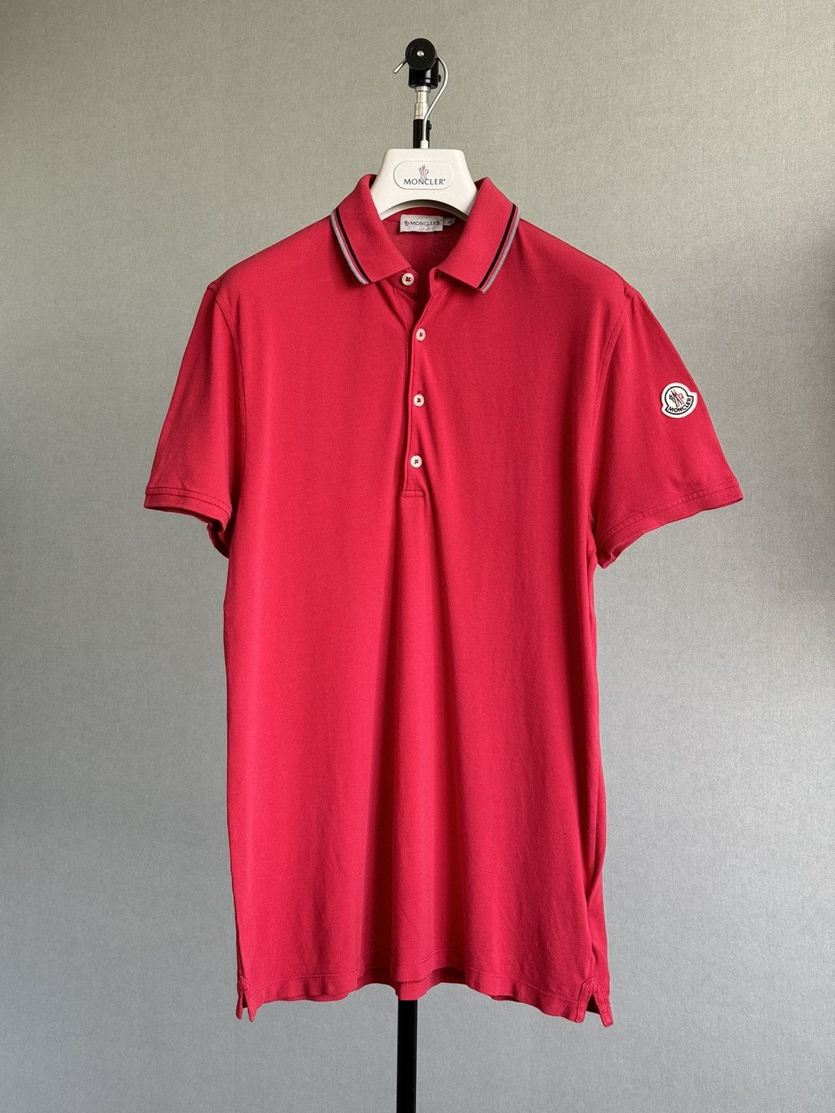 Moncler Moncler Polo Shirt Size US L / EU 52-54 / 3 - 2 Thumbnail