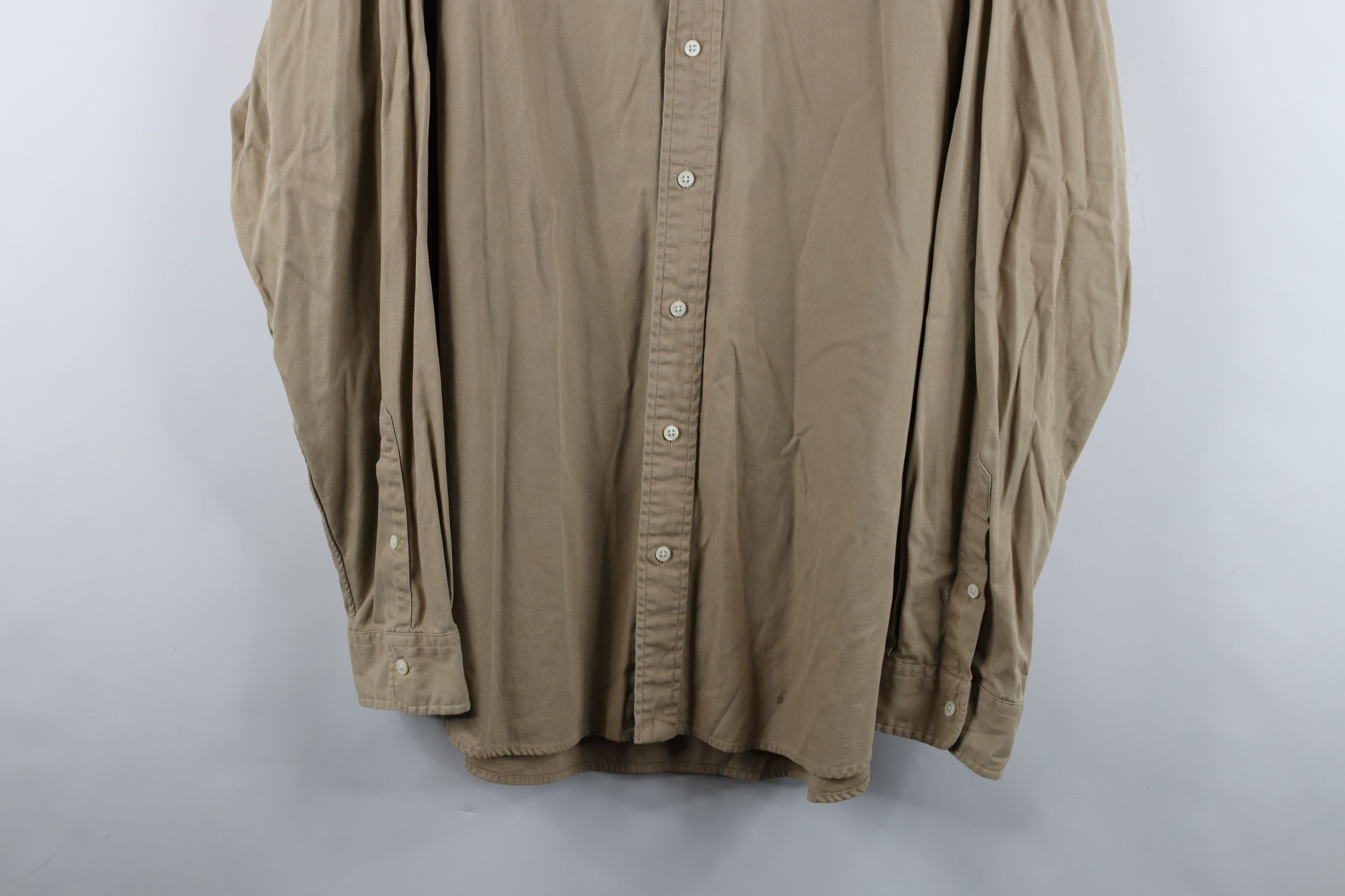 Ralph Lauren × Vintage Vintage 90s Ralph Lauren Fit Collared Button Down Shirt Size US XXL / EU 58 / 5 - 3 Thumbnail