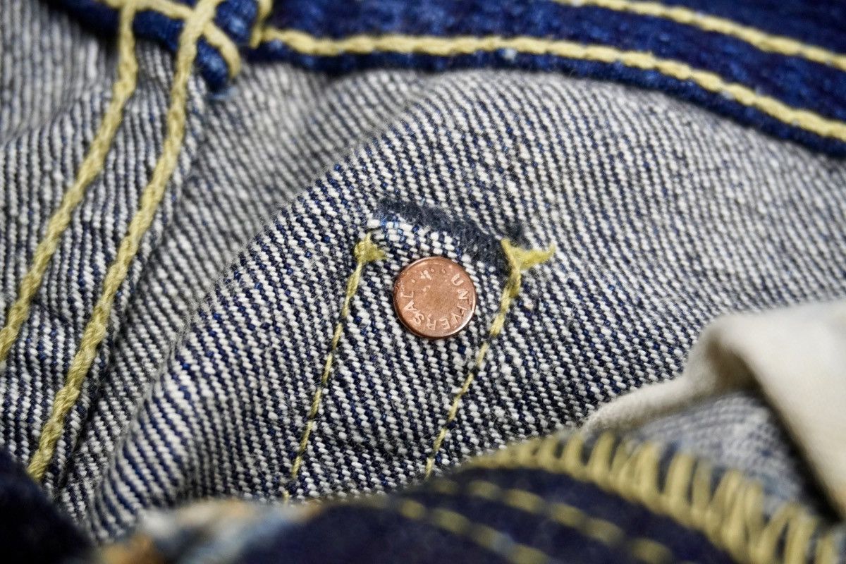 Japanese Brand Tasuki Jeans Repair. Co reconstruct blue denim selvedge Size US 28 / EU 44 - 11 Thumbnail