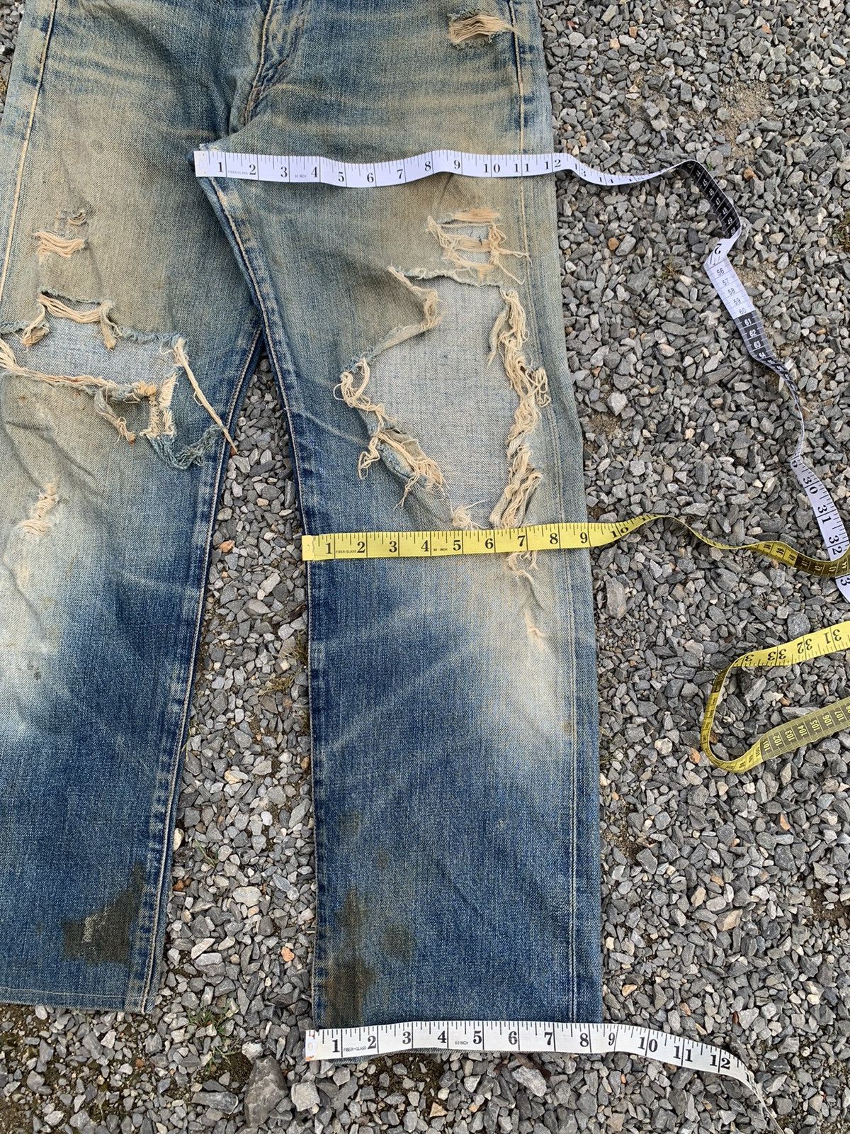 Levi's VINTAGE LEVI’S BIG E 502 J22 SELVEDGE RUSTY DISTRESSED DENIM Size US 31 - 24 Thumbnail