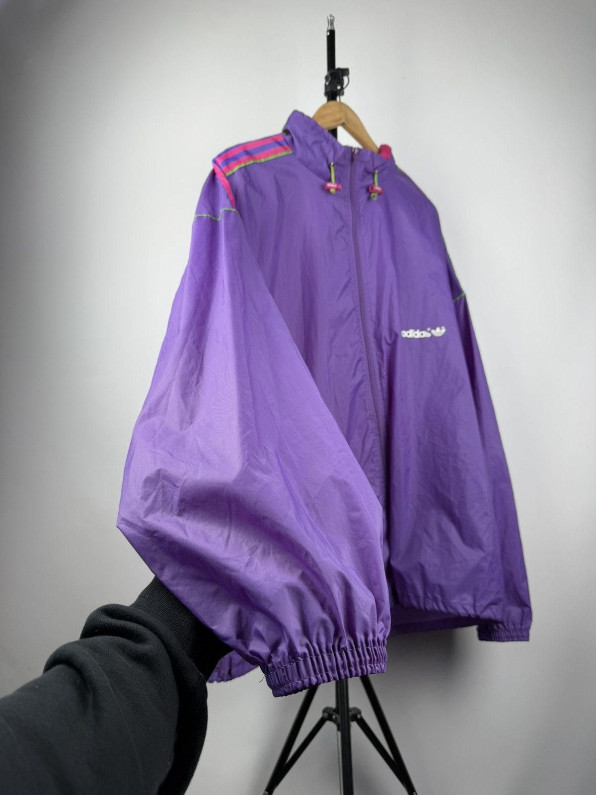Adidas × Vintage 🔥 Rare 70-80s Vintage Adidas Raincoat Jacket Transforms Bag Size US XL / EU 56 / 4 - 4 Thumbnail