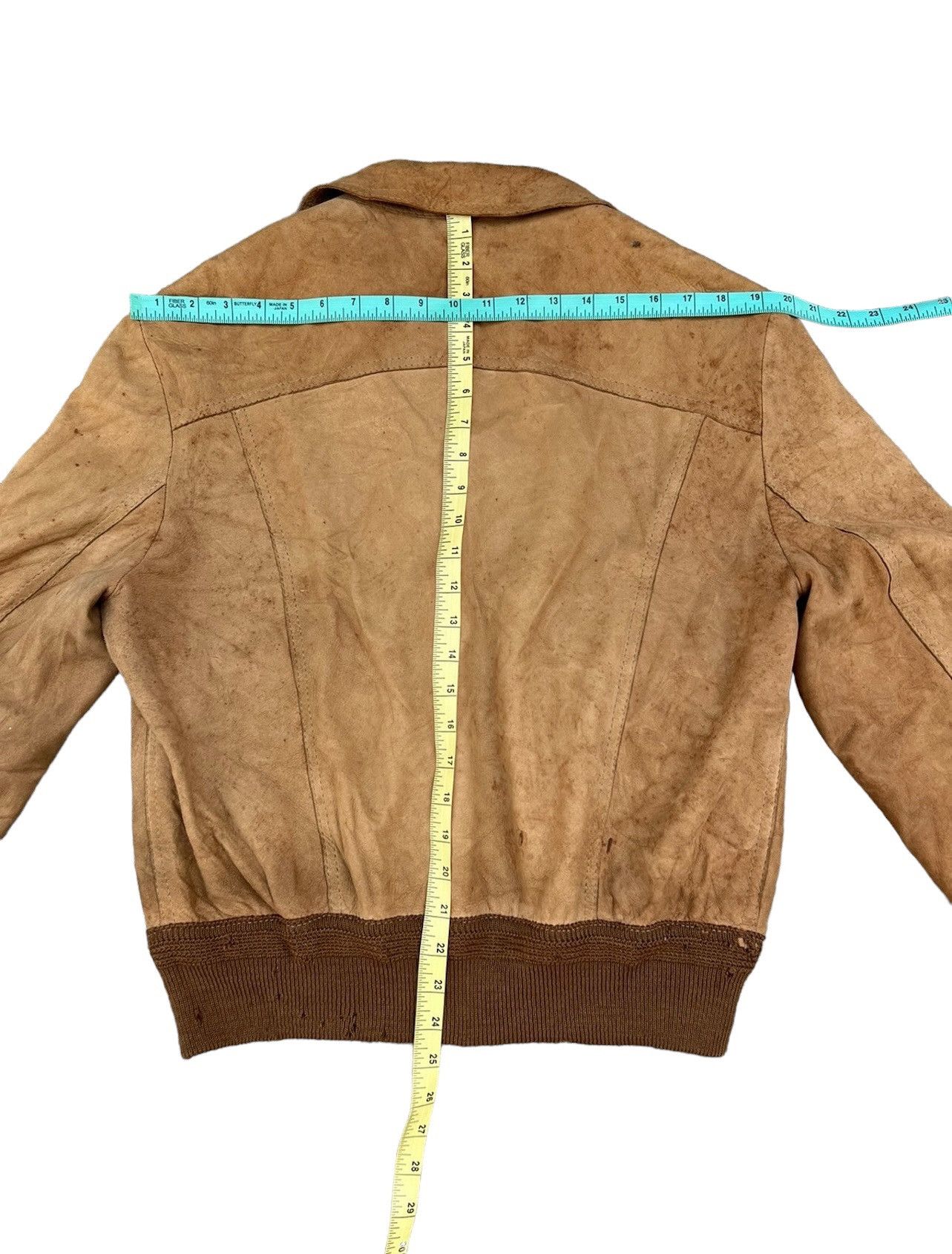 Aries Trashed Vintage Aries Dirty Patina Sheepskin Leather Jacket Size US L / EU 52-54 / 3 - 5 Thumbnail
