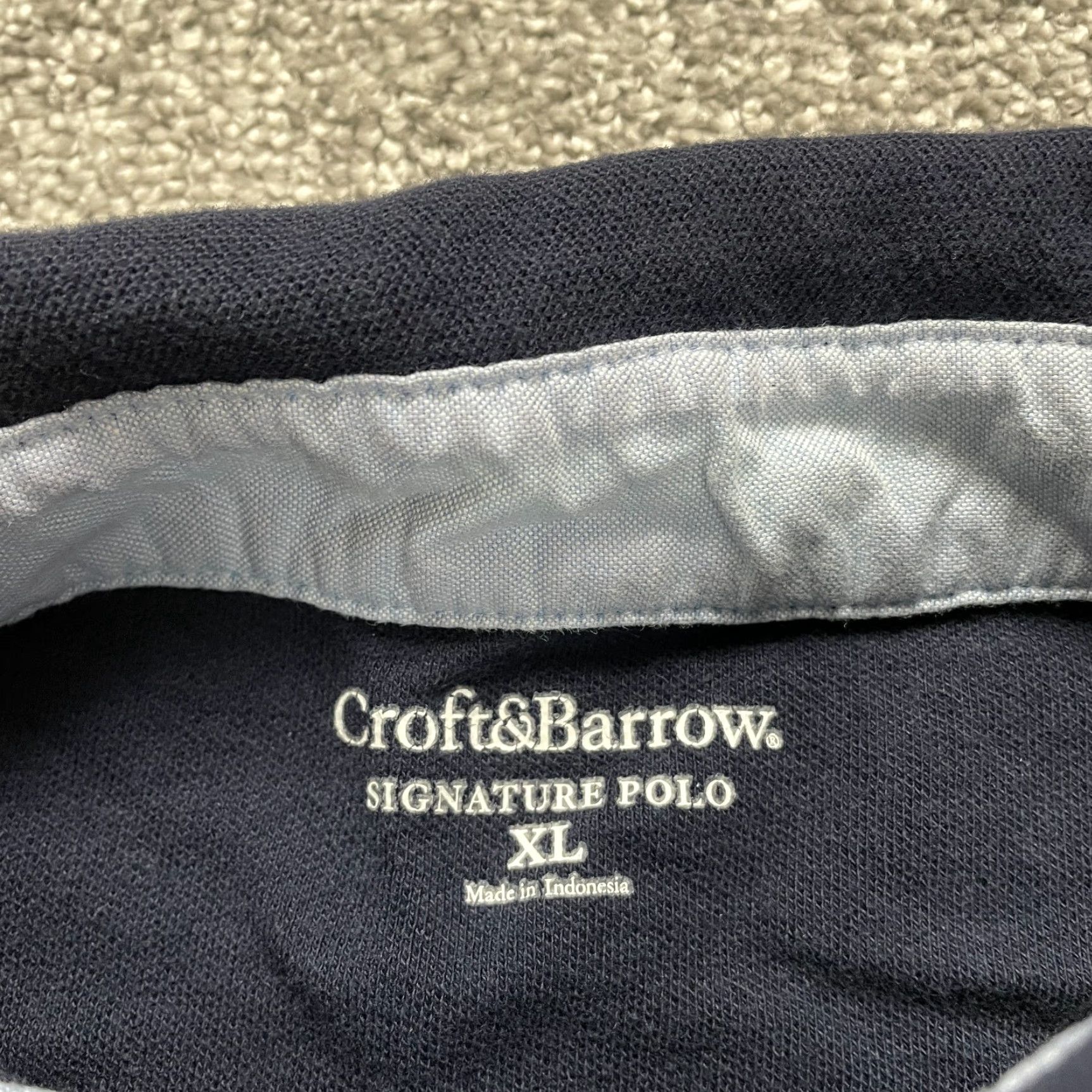Croft & Barrow Croft & Barrow Shirt Mens XL Navy Collared Cotton Long Sleeve Casual Size US XL / EU 56 / 4 - 4 Thumbnail