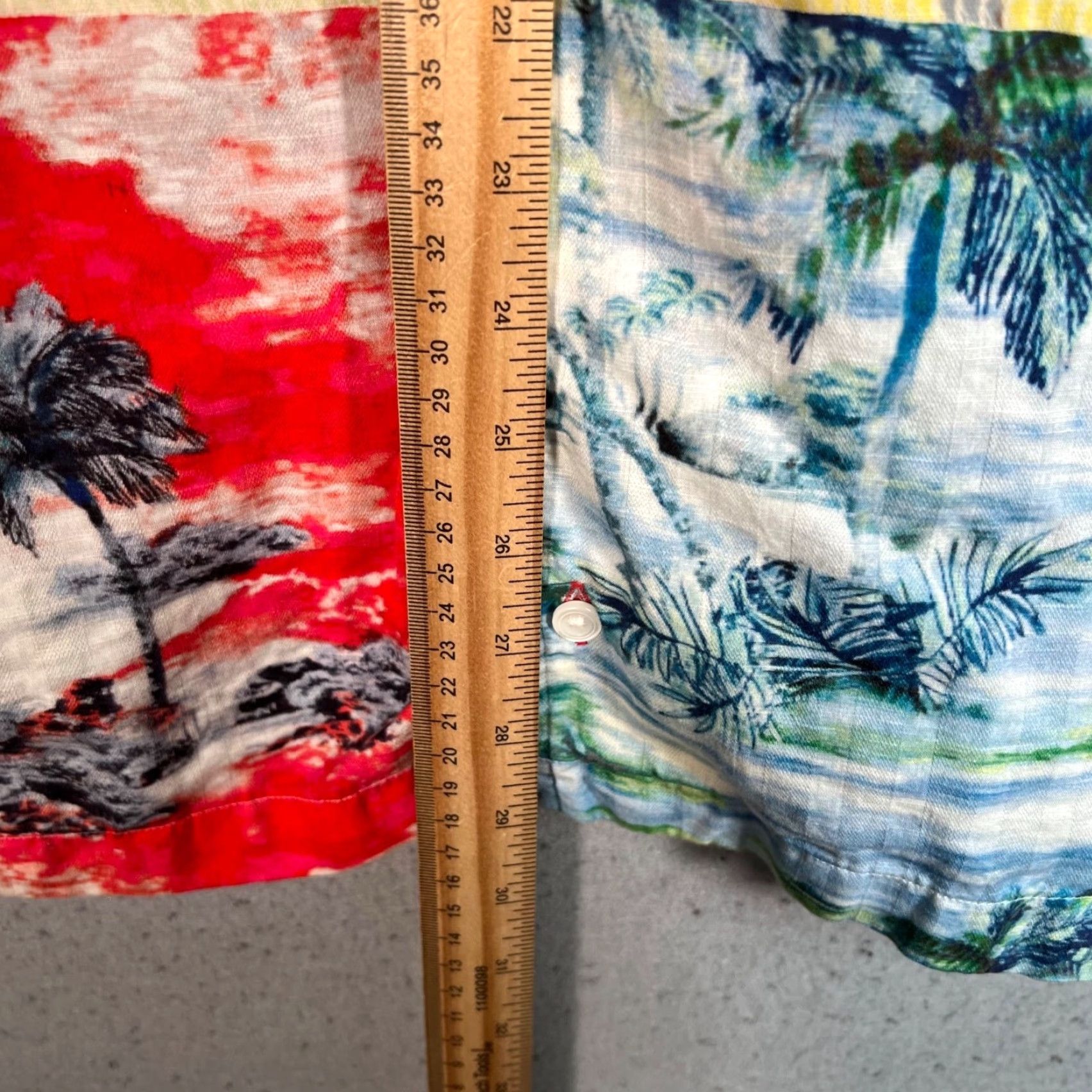 Cremieux Cremieux Mens Shirt Button-Up Hawaiian Multicolor Colorful Linen Blend S Small Tropical Size US S / EU 44-46 / 1 - 7 Thumbnail