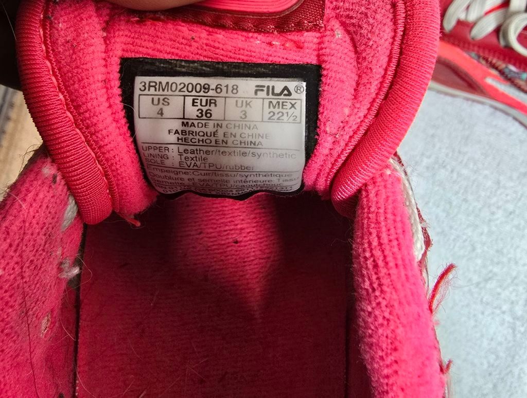Fila Women's Fila Red & Pink Sneakers US 4 Size US 4 / IT 34 - 7 Thumbnail