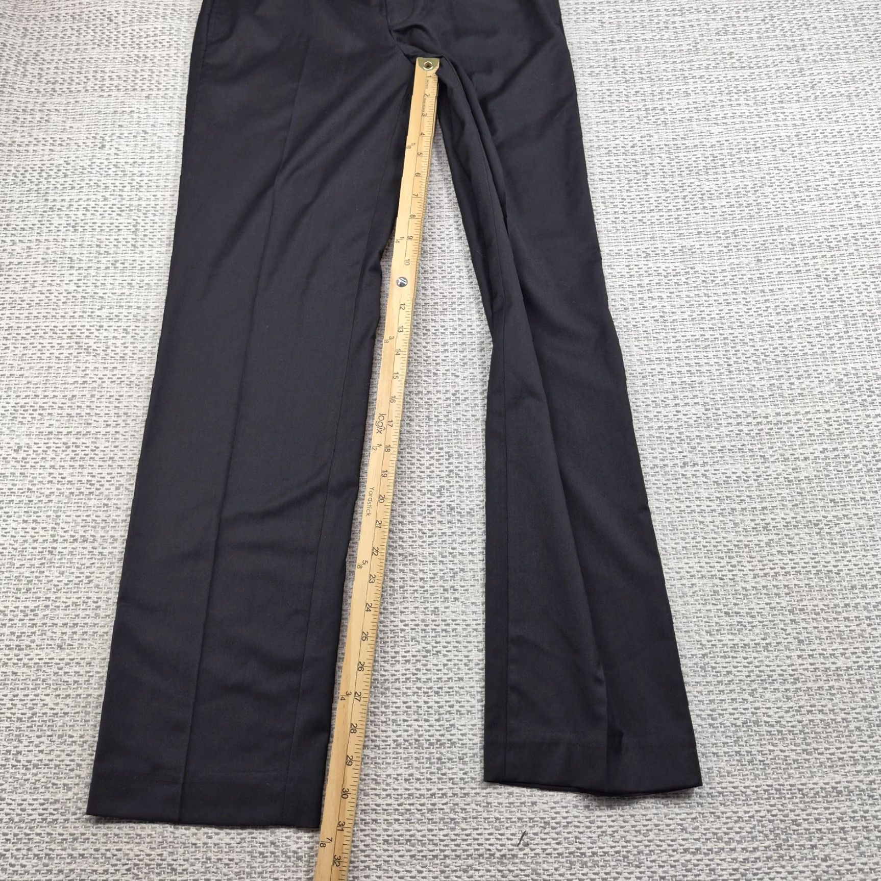 Calvin Klein Calvin Klein Dress Pants Mens 30x32 Black Flat Front Stretch Business Formal Dress PantsMens 30W 32L Black Regular Fit Straight Leg Formal Wear" Size US 30 / EU 46 - 5 Thumbnail