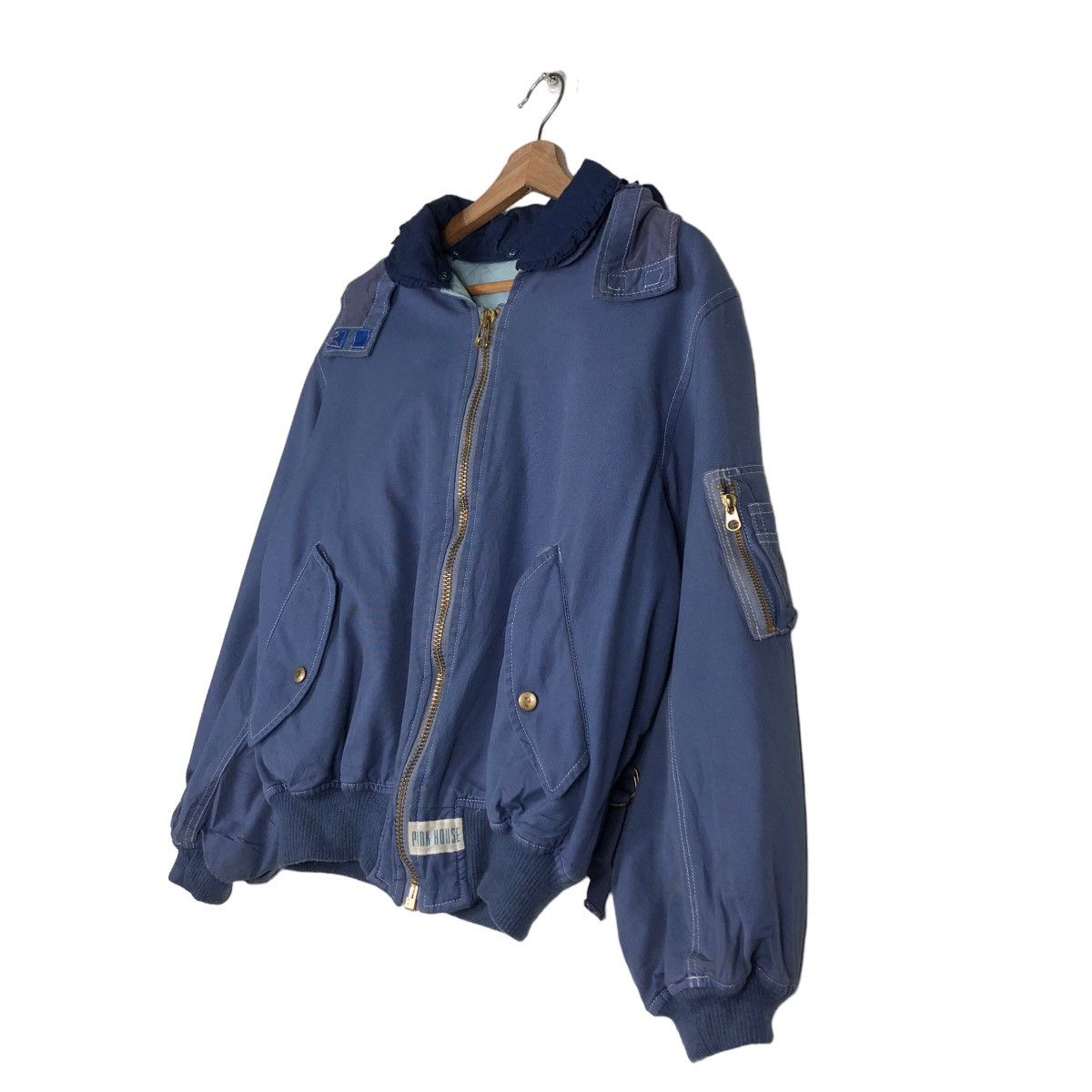 Japanese Brand Vintage Bomber Jacket Pink House Big Logo Bondage Parachute Size US M / EU 48-50 / 2 - 4 Thumbnail