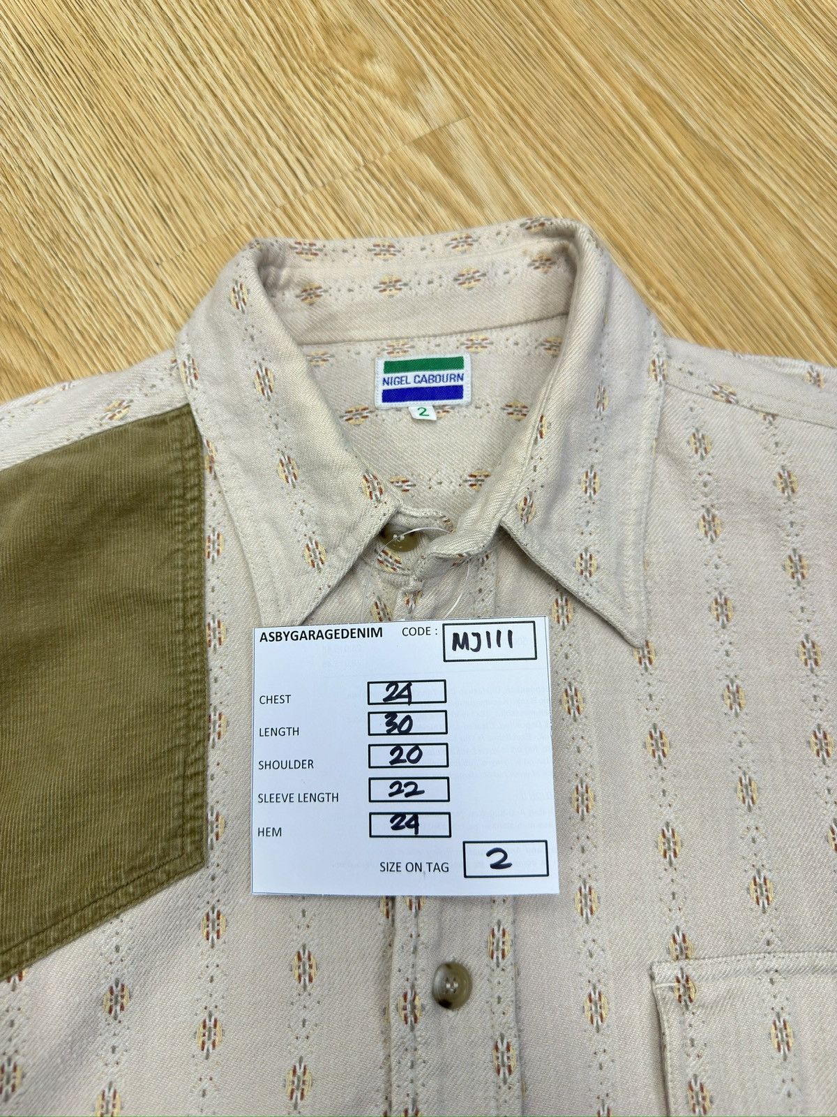 Nigel Cabourn Rare Nigel Cabourn Vintage Flannel Corduroy Patchwork MJ111 Size US M / EU 48-50 / 2 - 10 Thumbnail