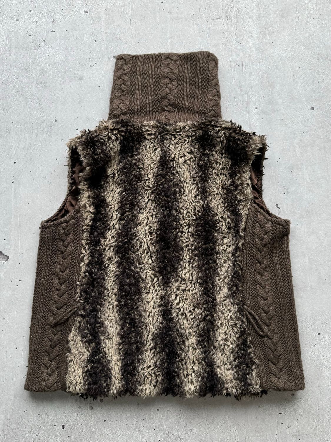 Japanese Brand Vintage Knit Fur Vest Size M / US 6-8 / IT 42-44 - 7 Thumbnail