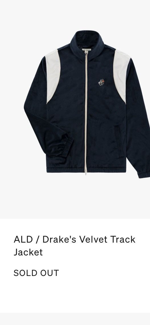 Aime Leon Dore × Drake's ALD / Drake's Velvet Track Jacket Size US L / EU 52-54 / 3 - 7 Thumbnail