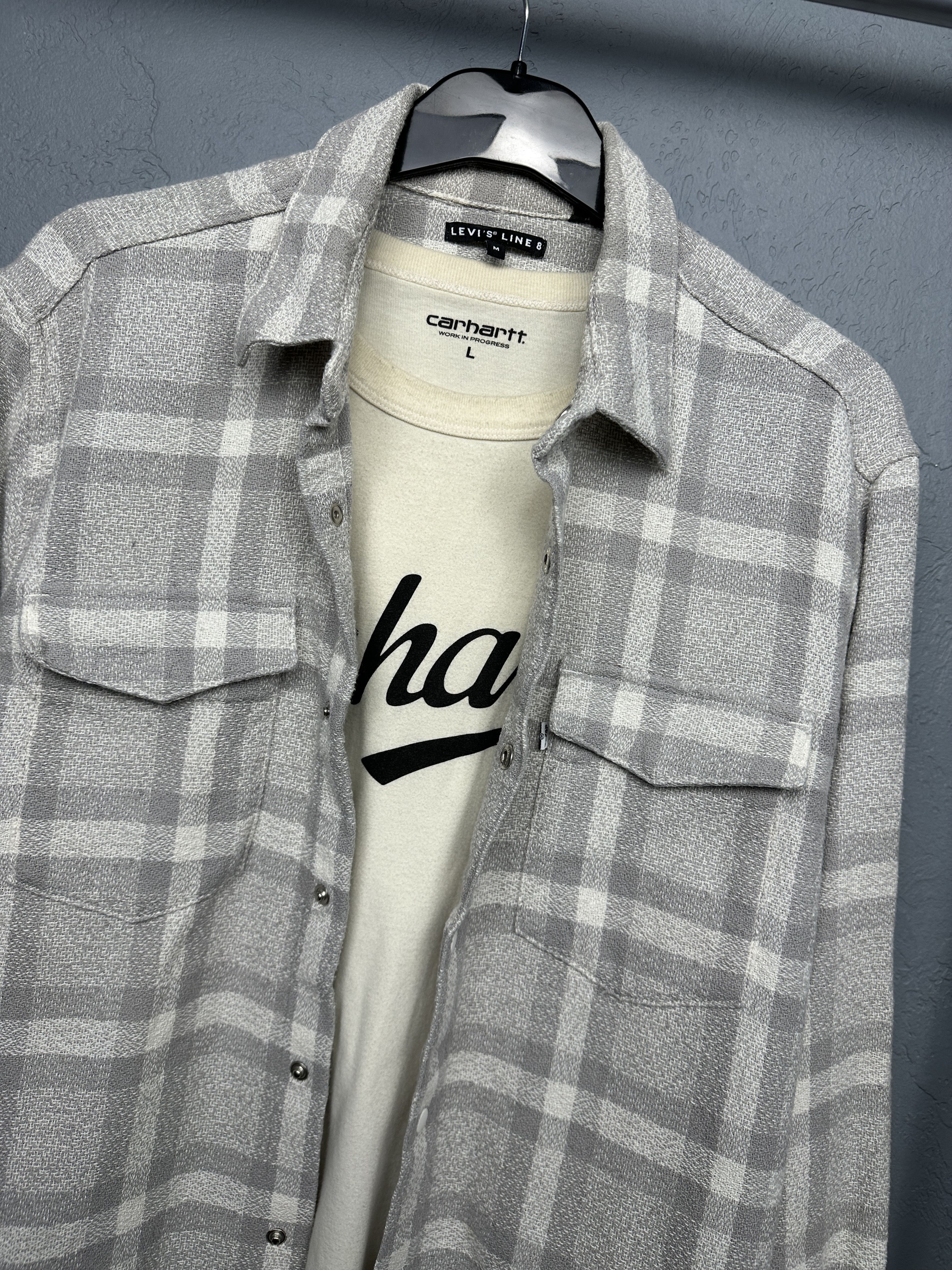 Levi's Levi's Line 8 Mens Flannel Shirt Size US M / EU 48-50 / 2 - 2 Thumbnail