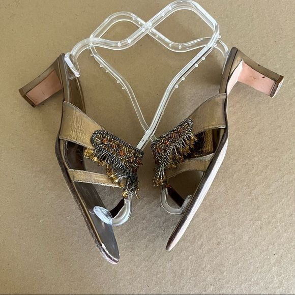Rene Caovilla Rene Coavilla Slide Beaded Sandal Shoes Heels Size US 9 / IT 39 - 4 Thumbnail