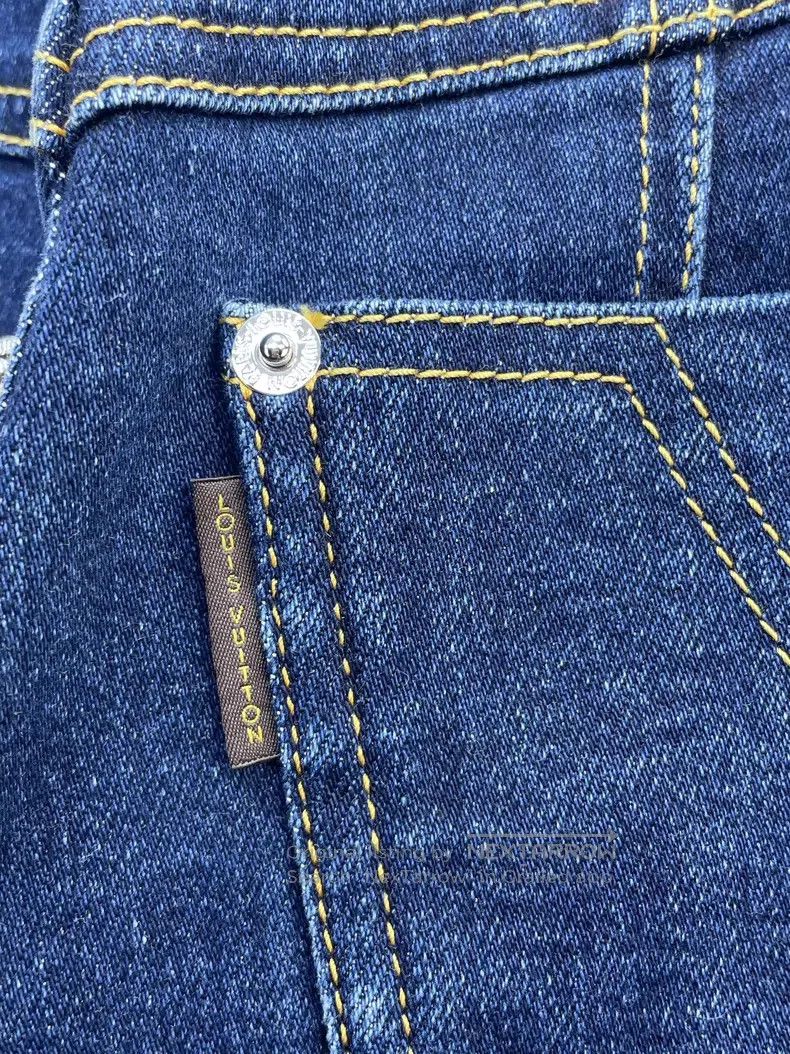Louis Vuitton Louis Vuitton Blue denim pencil pants Size US 36 / EU 52 - 3 Thumbnail