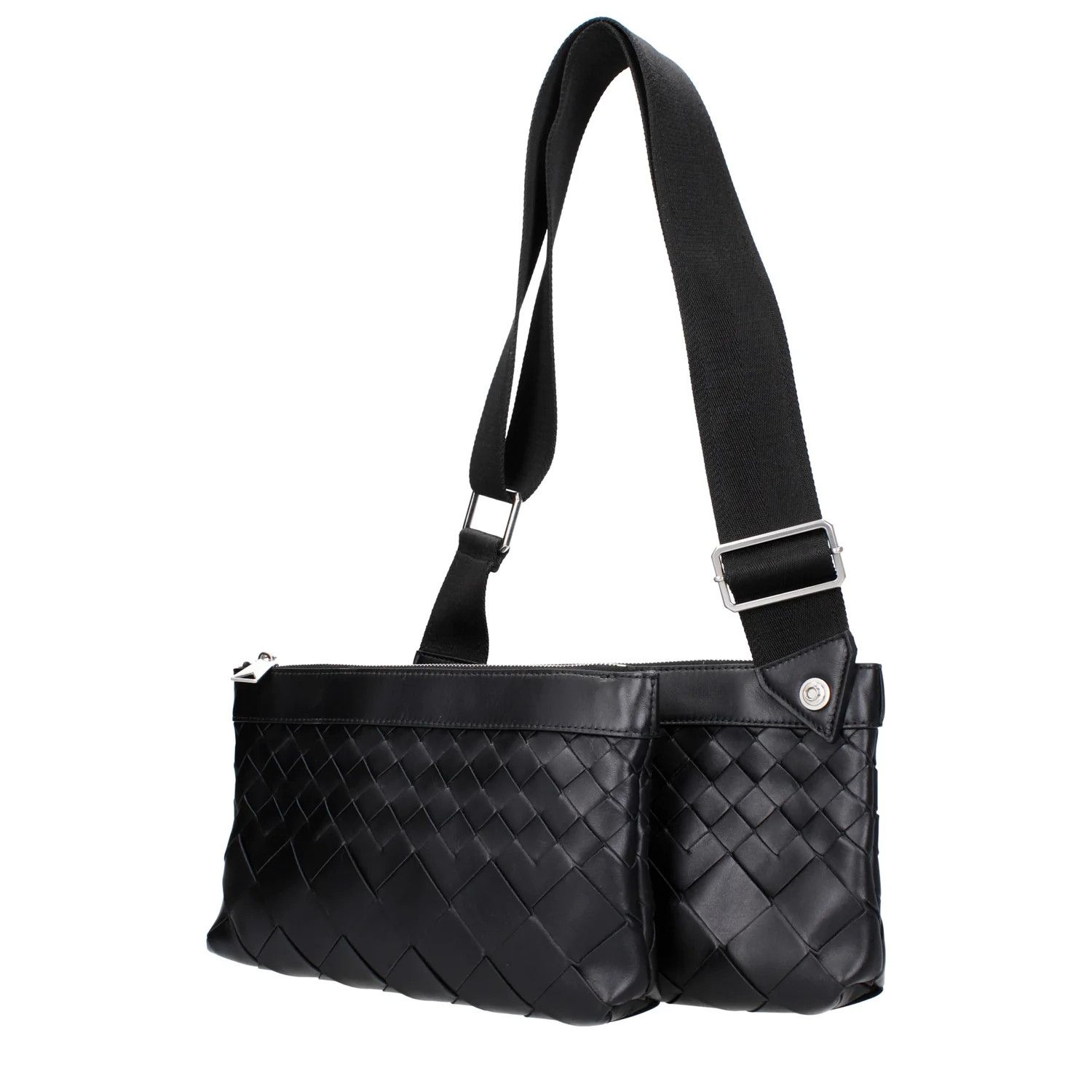 Bottega Veneta ob1o1e0325 Size: OS / Leather Crossbody Bag in Black Size ONE SIZE - 4 Thumbnail
