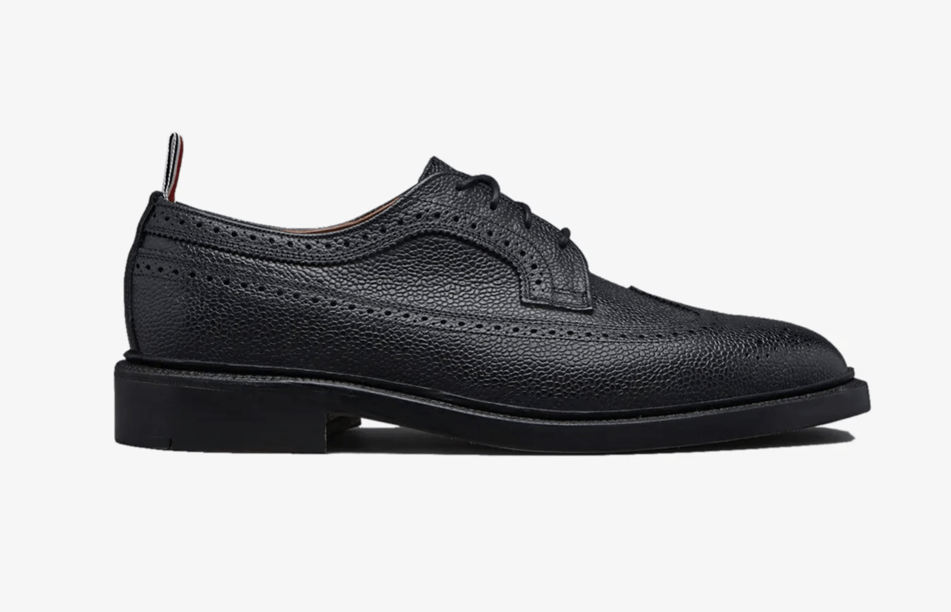 Thom Browne Thom Browne Black Leather Sole Longwing Derbys Size US 10 / EU 43 - 12 Thumbnail