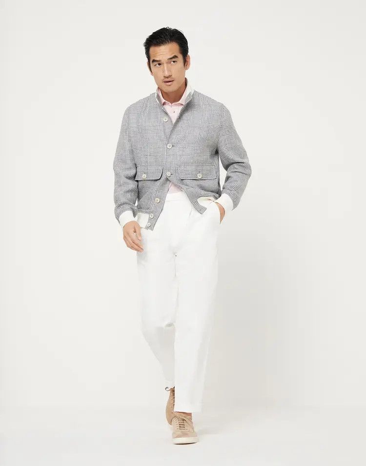 Brunello Cucinelli o1w1db10725 Jacket in Grey Size US XXL / EU 58 / 5 - 3 Thumbnail