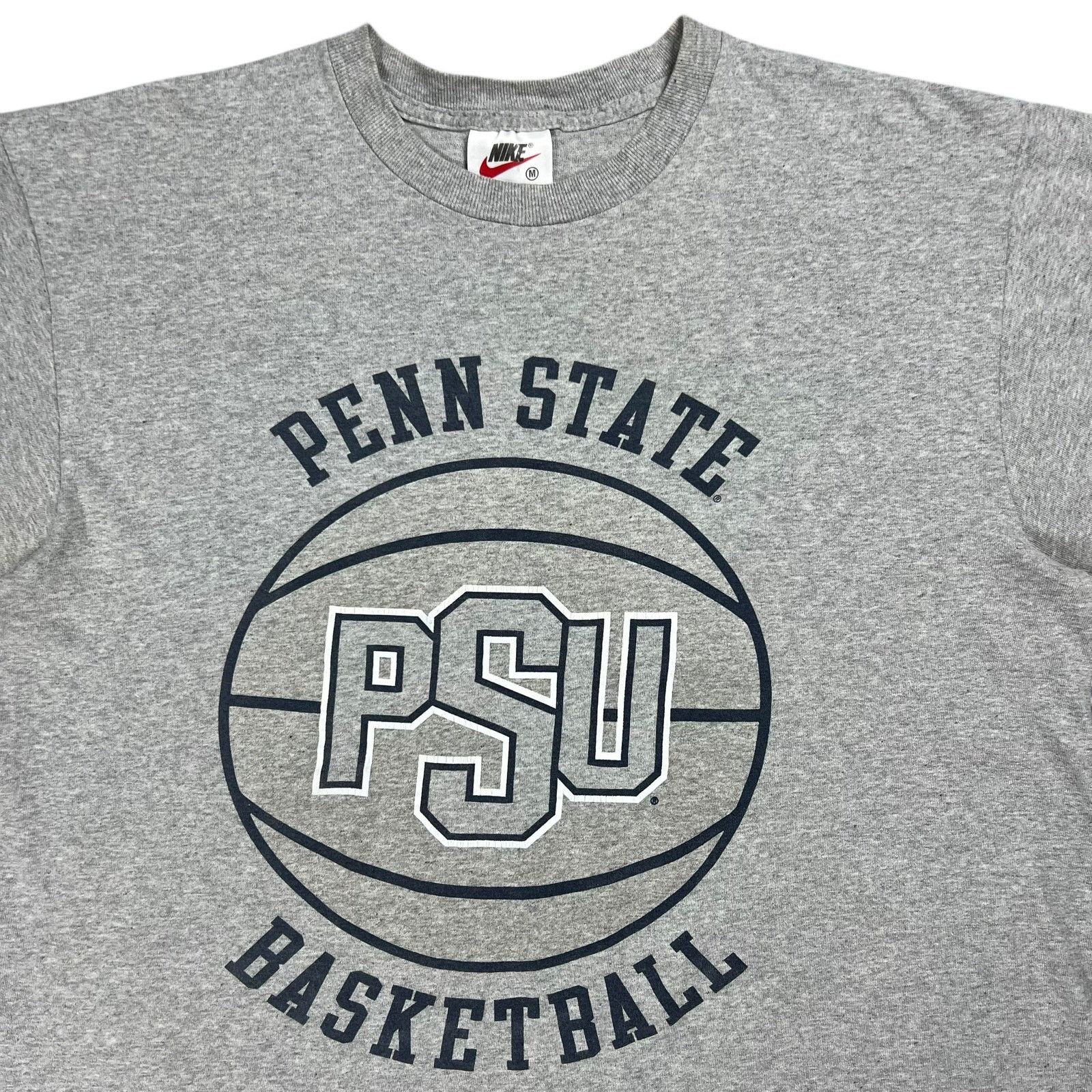 Nike × Vintage 90s Nike Penn State University Basketball Nittany Lions tee Size US L / EU 52-54 / 3 - 2 Thumbnail