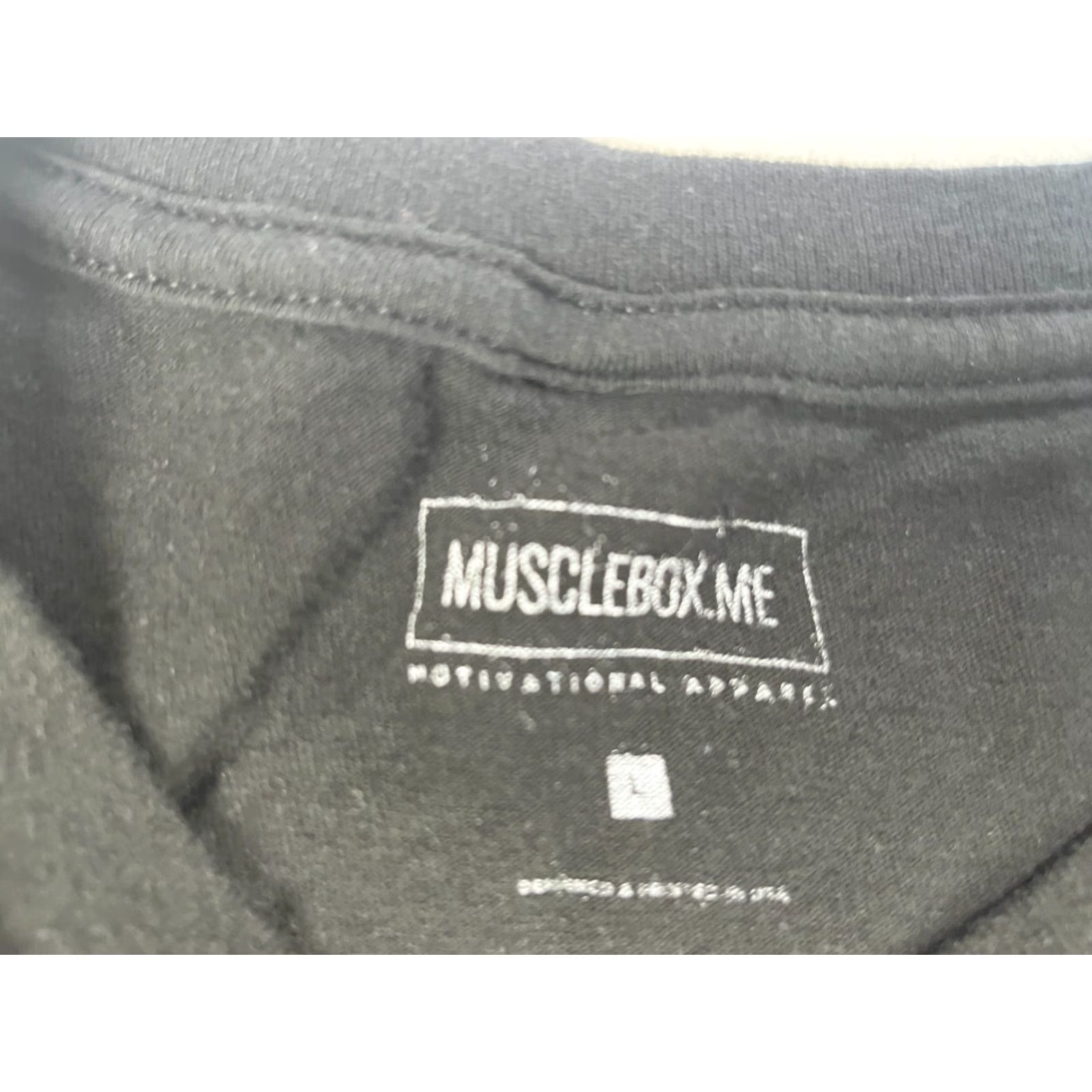 Vintage Musclebox Rise & Grind Graphic T-Shirt Men's L Made in USA Black Crew Neck Short Sleeve Gym Size US L / EU 52-54 / 3 - 4 Thumbnail