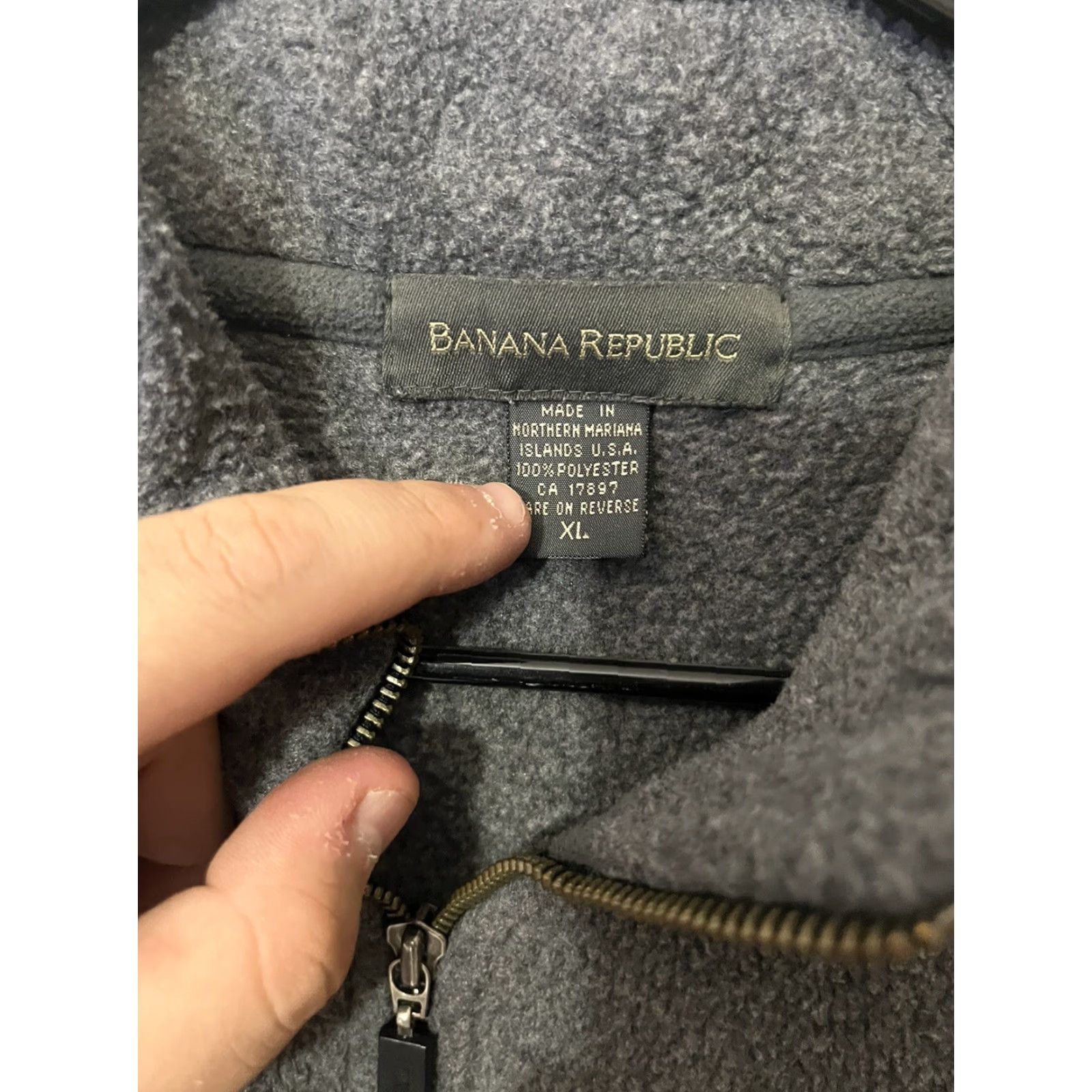 Banana Republic VINTAGE Banana Republic Sweater XL Gray Fleece Pullover Mens 00s Y2K Business Casual Size US XL / EU 56 / 4 - 3 Thumbnail