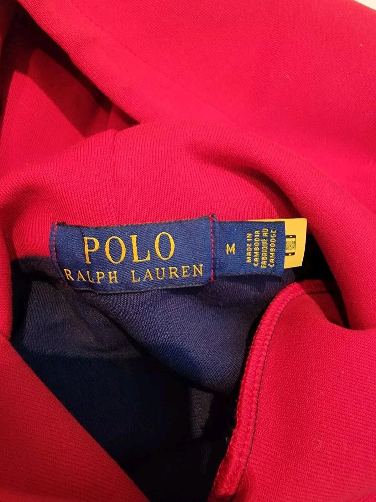 Polo Ralph Lauren POLO RALPH LAUREN 67 Fleece Hoodie Color Block Pullover MED Size US M / EU 48-50 / 2 - 2 Thumbnail