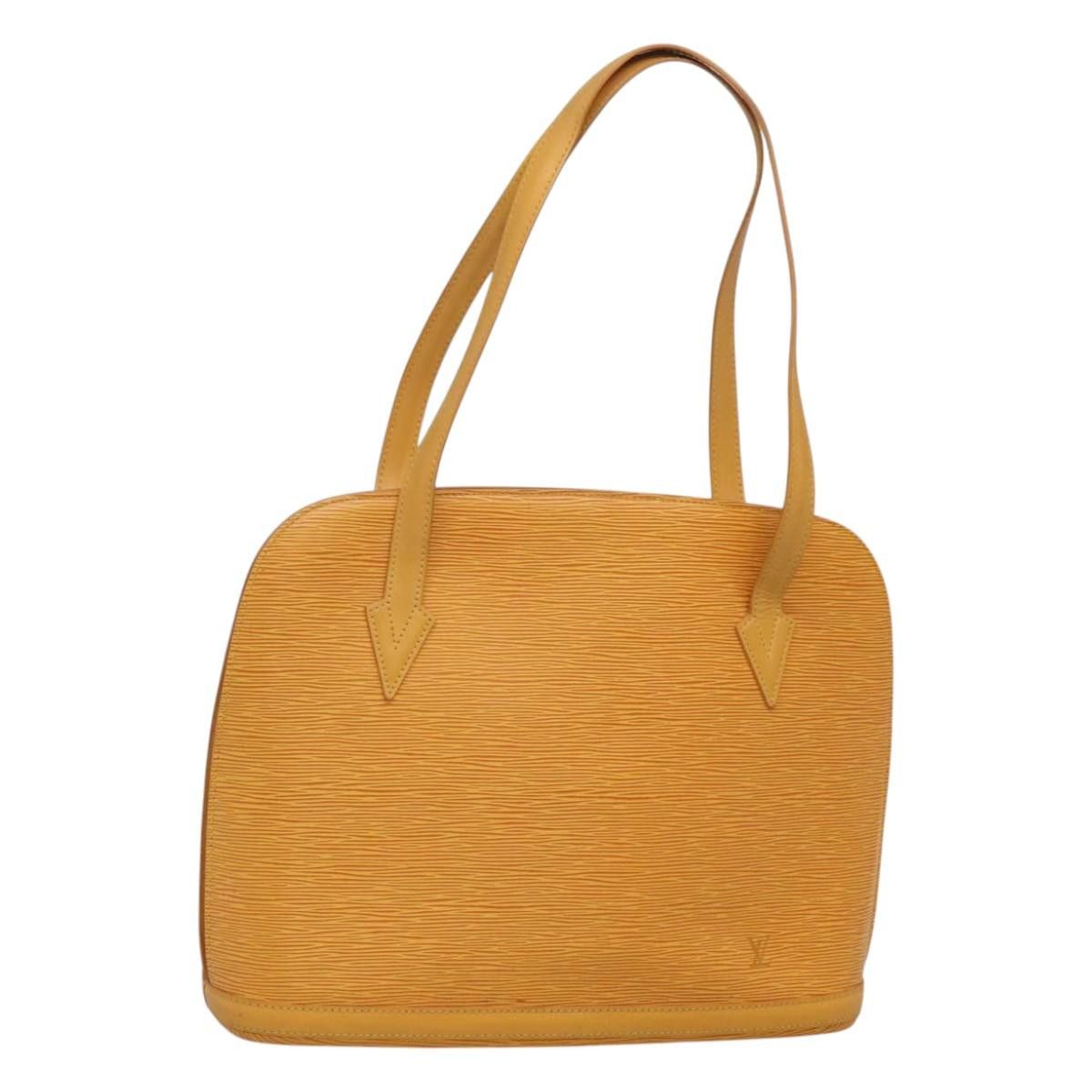 Louis Vuitton Epi Lussac Shoulder Bag Yellow M52289 Lv Auth Sw668, Women's