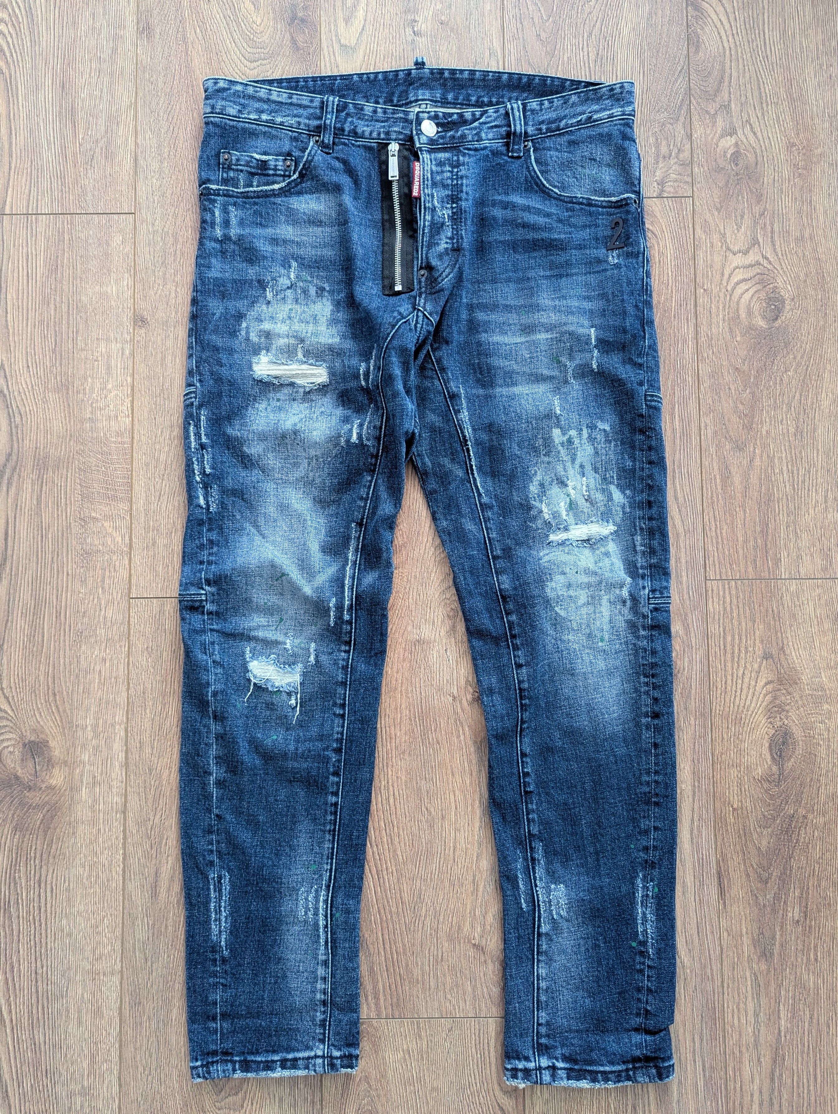Dsquared2 DSQUARED2 Slim Jean Made In Italy Denim Pants Luxury Brand Size US 34 / EU 50 - 1 Thumbnail