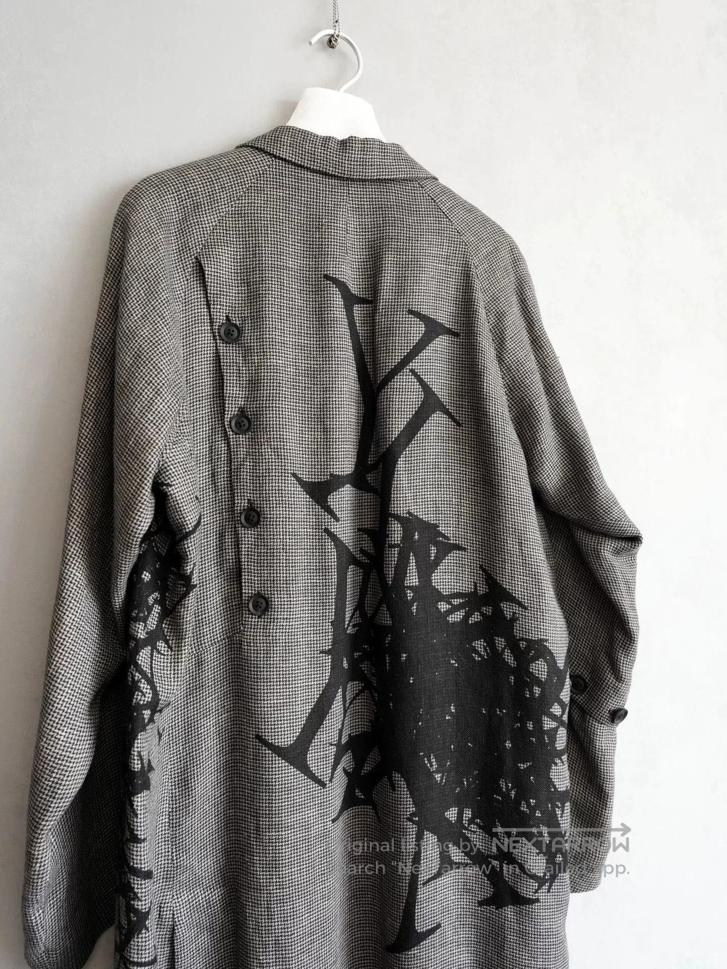 Yohji Yamamoto Yohji Yamamoto Houndstooth Pattern Coat. Size US L / EU 52-54 / 3 - 7 Thumbnail