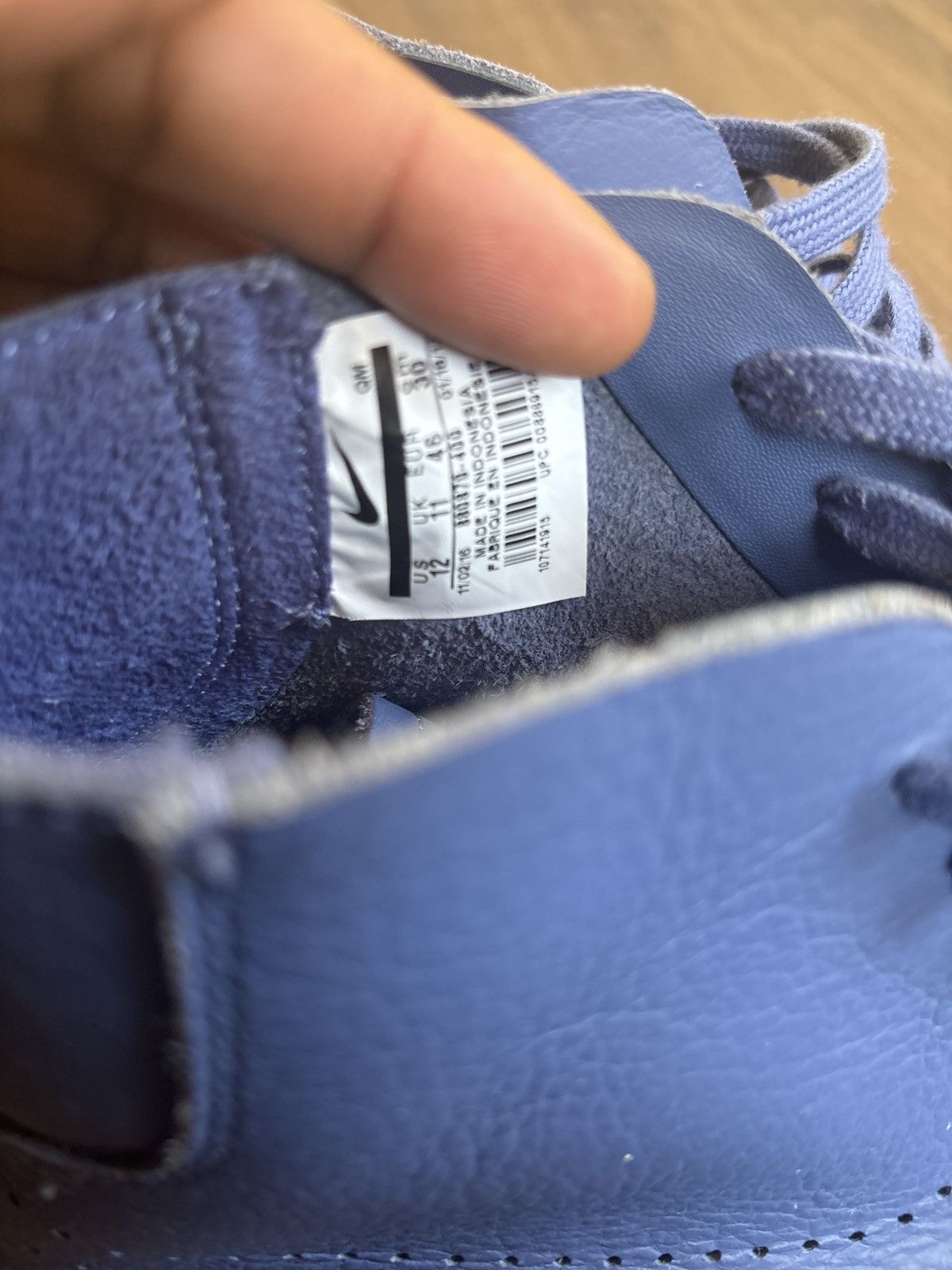 Nike Nike Blazer Premium Indigo Size US 12 / EU 45 - 6 Thumbnail