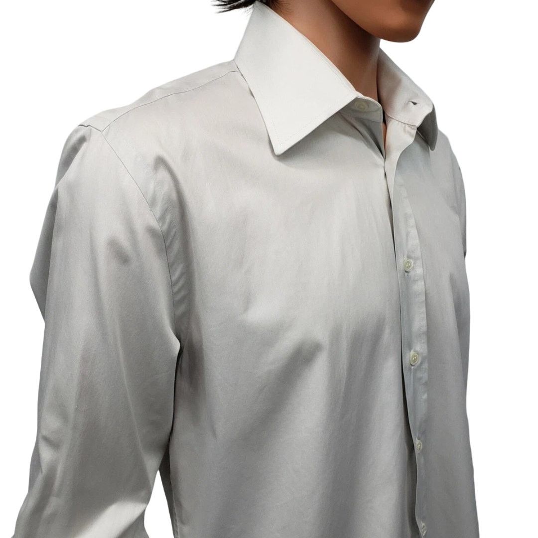Vintage Frank Rostron England Shirt Contrast Collar Two-button Cuff Size US XL / EU 56 / 4 - 9 Thumbnail
