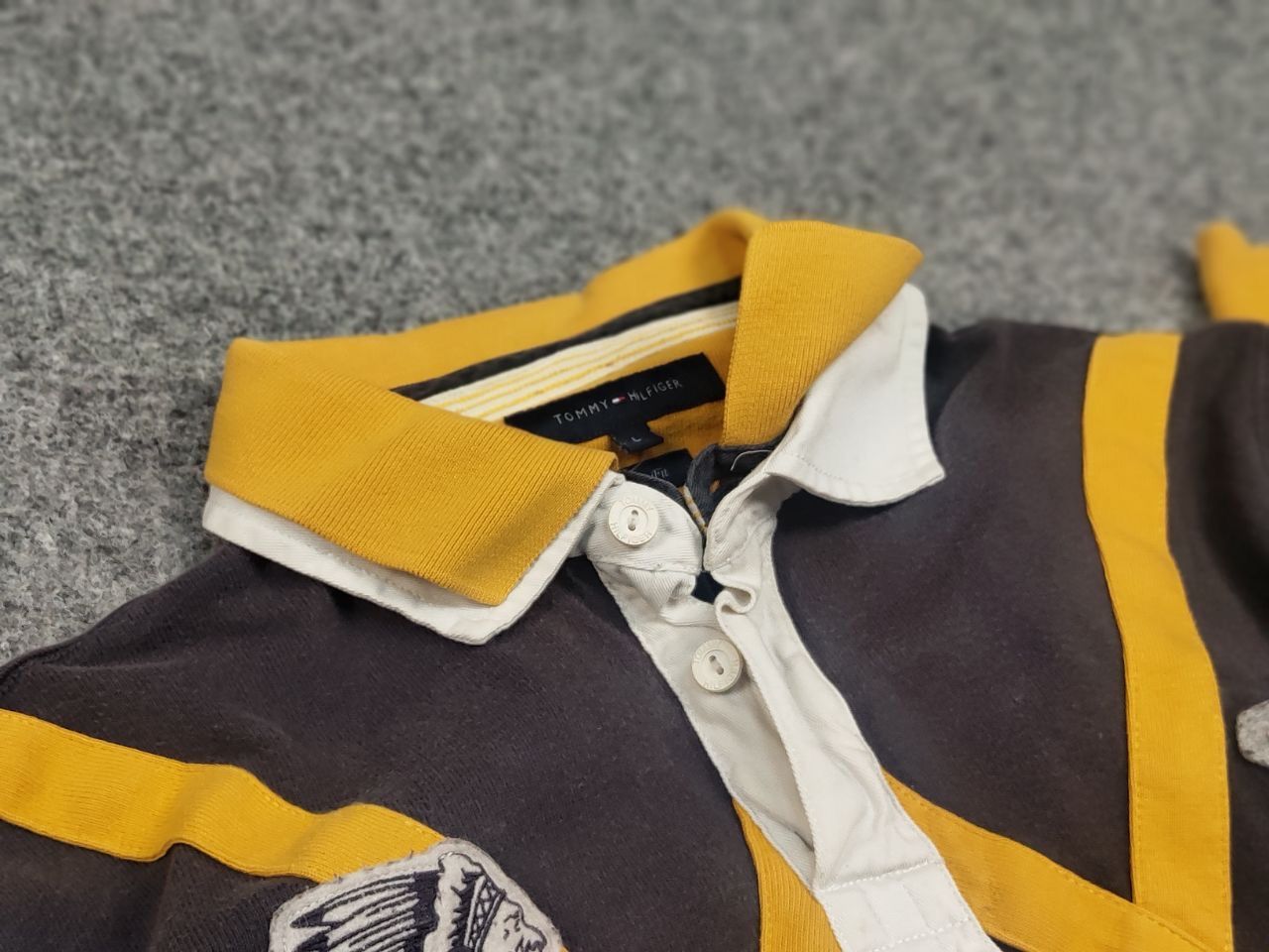 Other Vintage 90's Tommy Hilfiger rugby Shirt Polo Long Sleeve Size US L / EU 52-54 / 3 - 17 Thumbnail